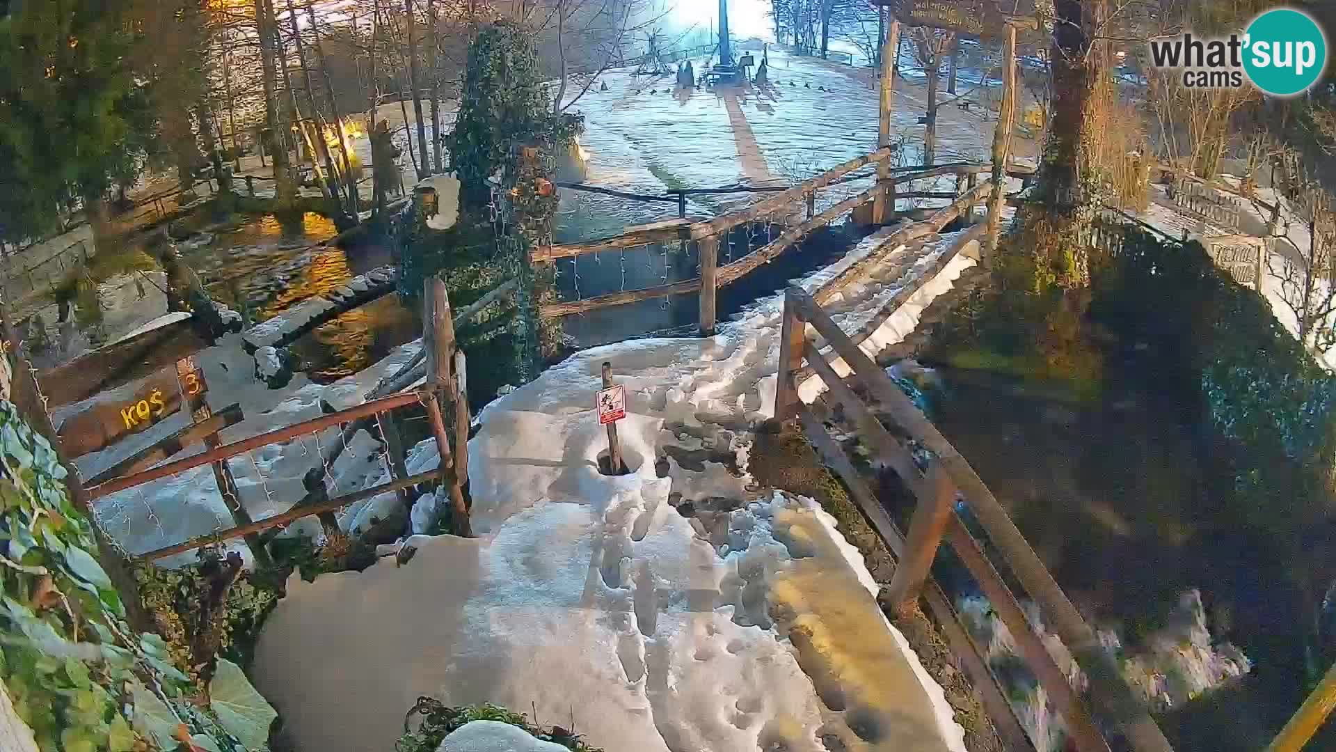 Seen auf dem Fluss Slunjčica in Rastoke