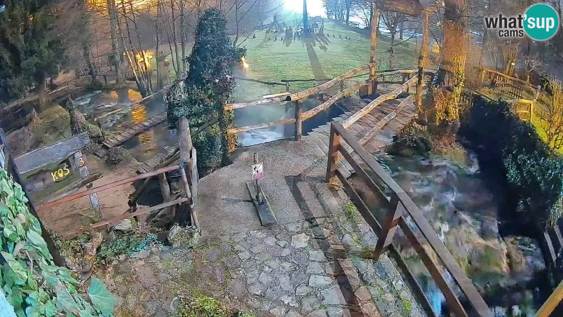 Seen auf dem Fluss Slunjčica in Rastoke