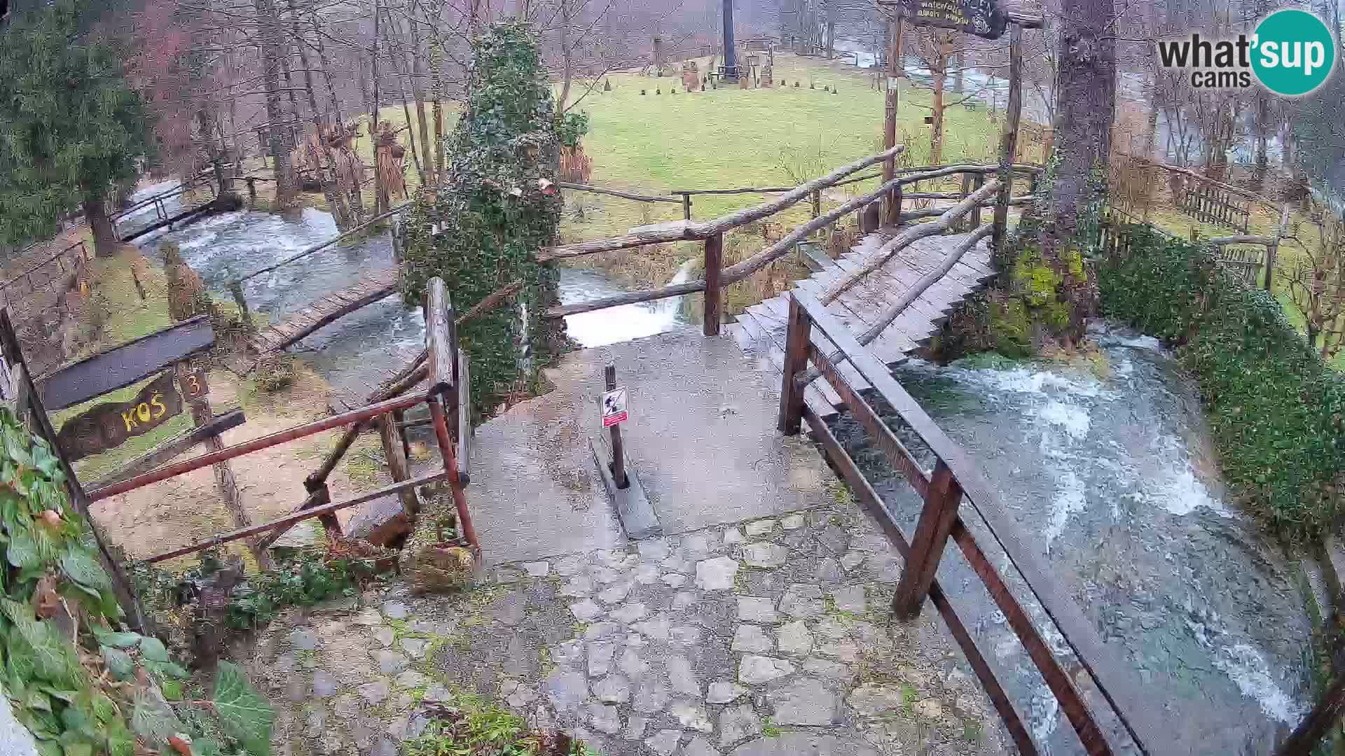 lagos en el río Slunjčica en Rastoke