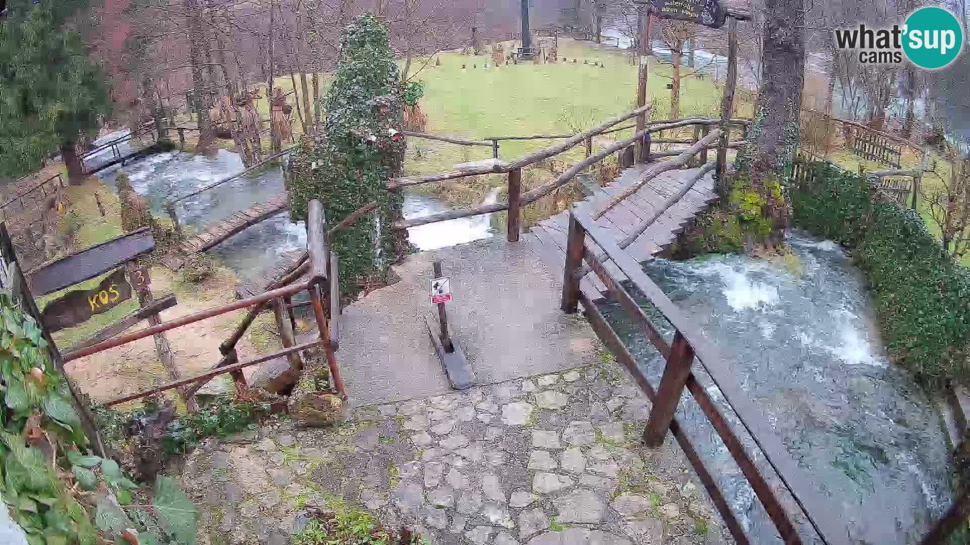 Seen auf dem Fluss Slunjčica in Rastoke