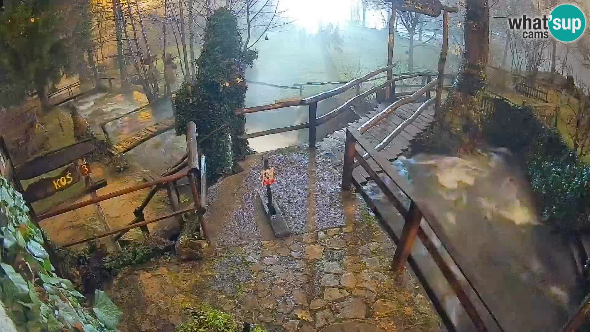 Seen auf dem Fluss Slunjčica in Rastoke