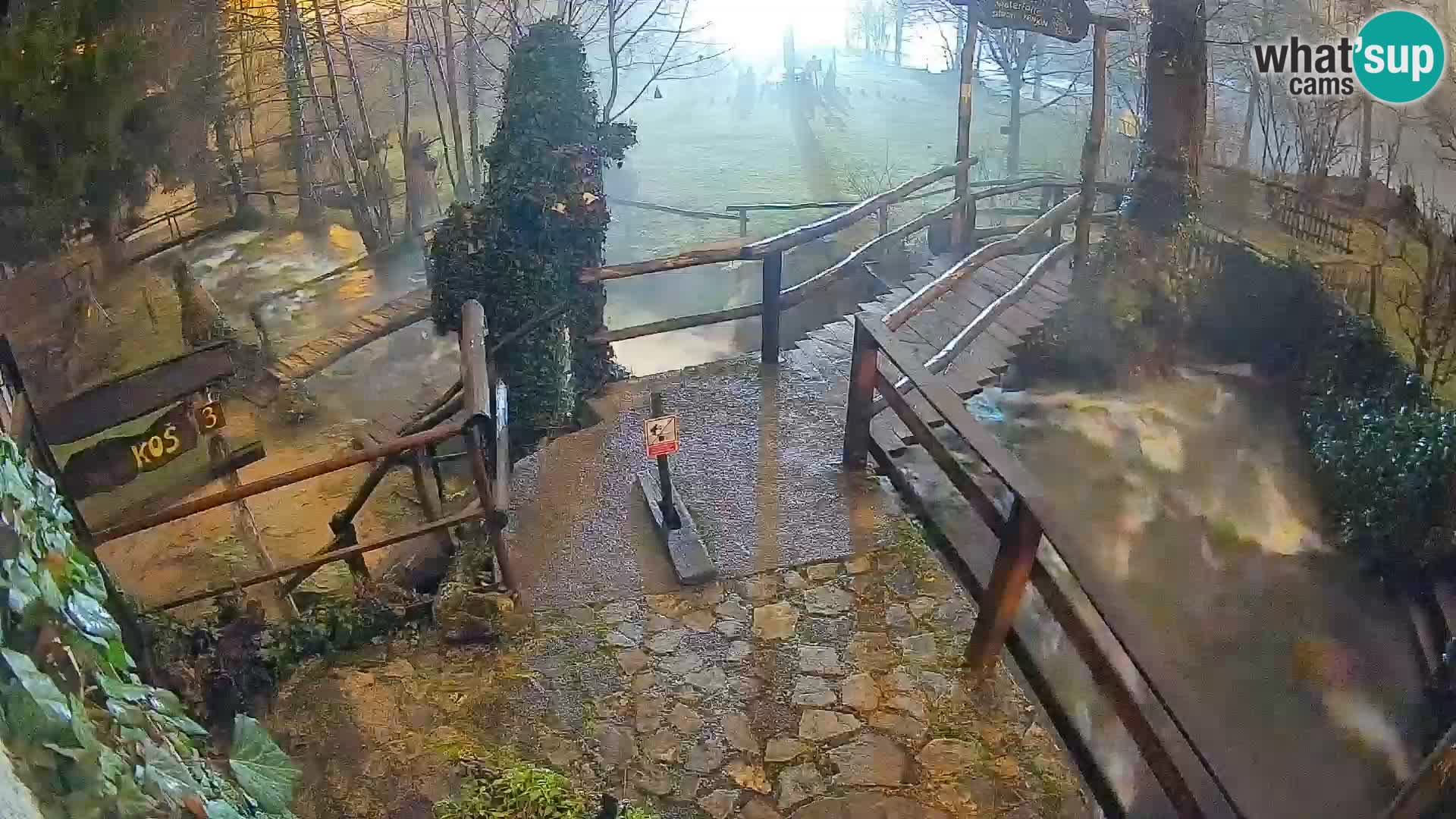 Seen auf dem Fluss Slunjčica in Rastoke