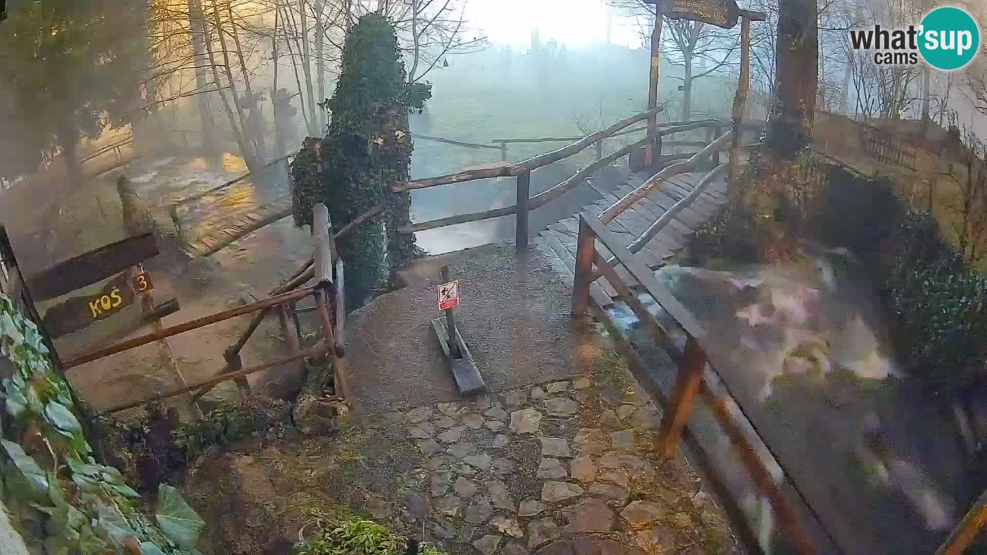 Seen auf dem Fluss Slunjčica in Rastoke