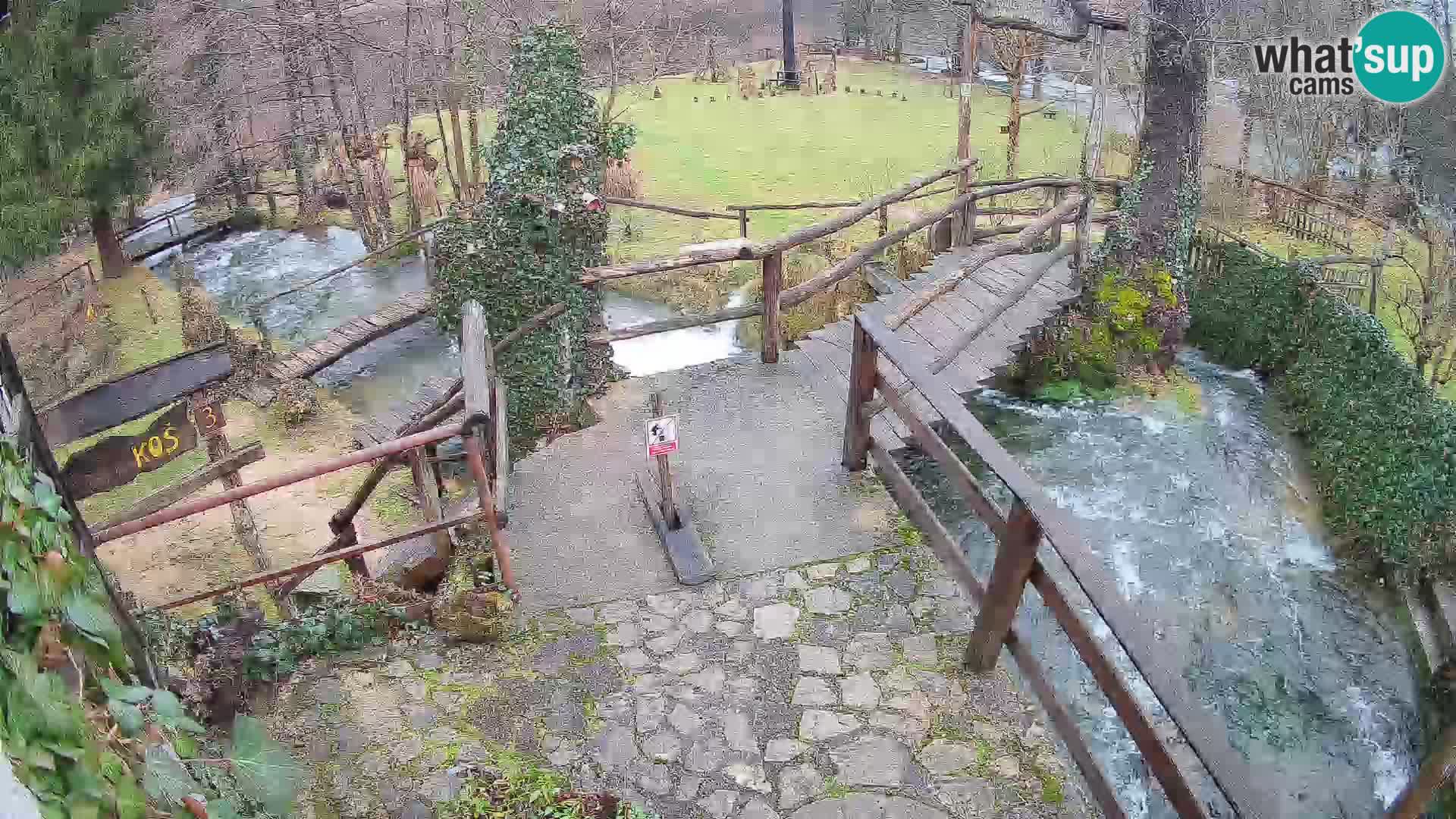 lagos en el río Slunjčica en Rastoke
