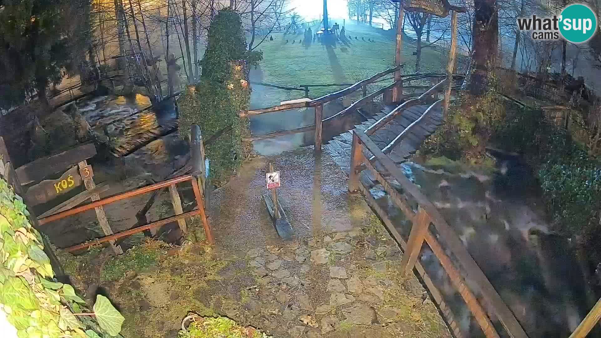 Seen auf dem Fluss Slunjčica in Rastoke