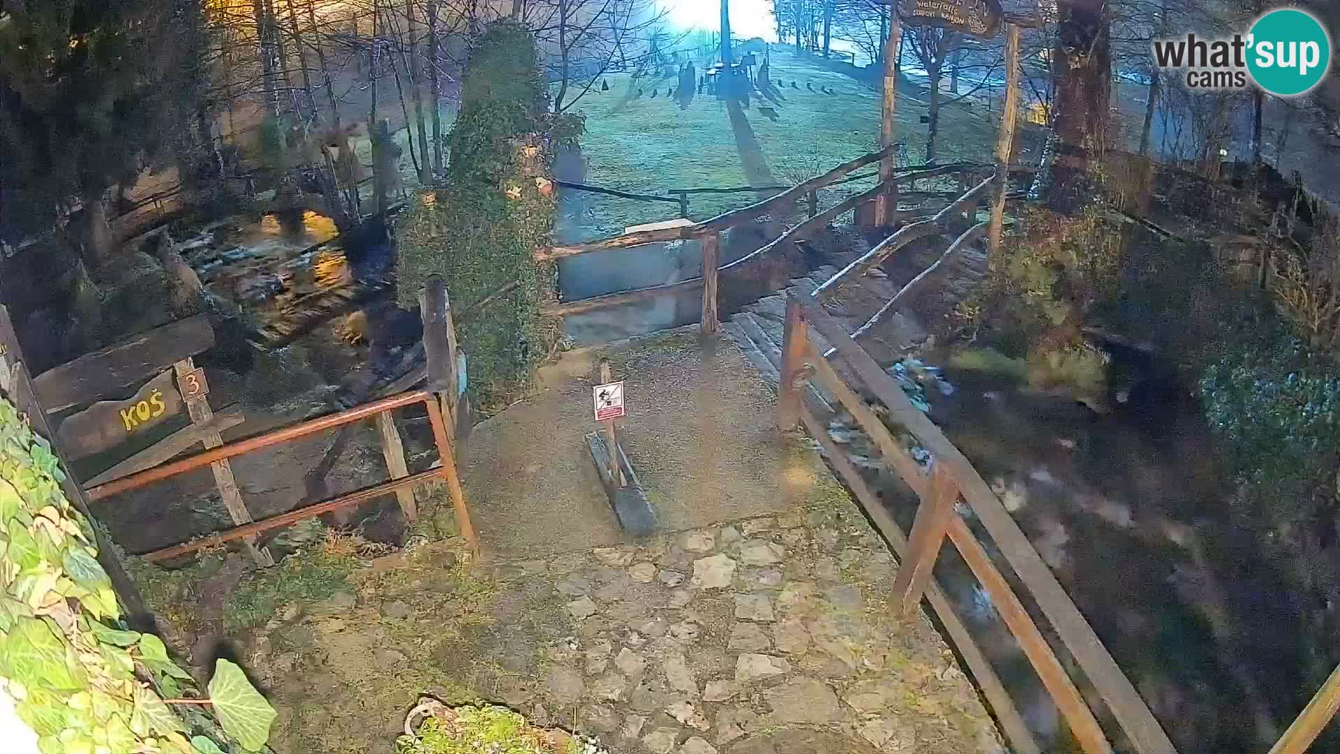 Seen auf dem Fluss Slunjčica in Rastoke