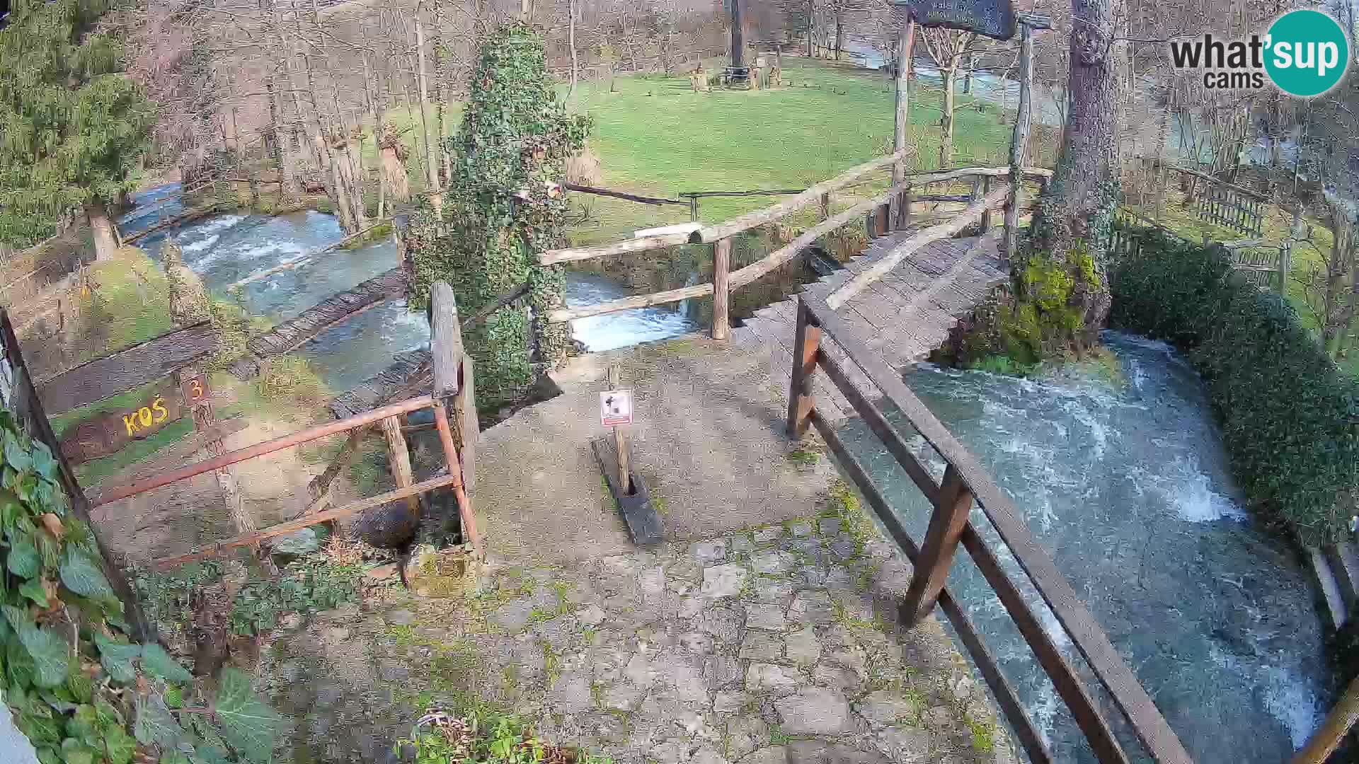 Seen auf dem Fluss Slunjčica in Rastoke