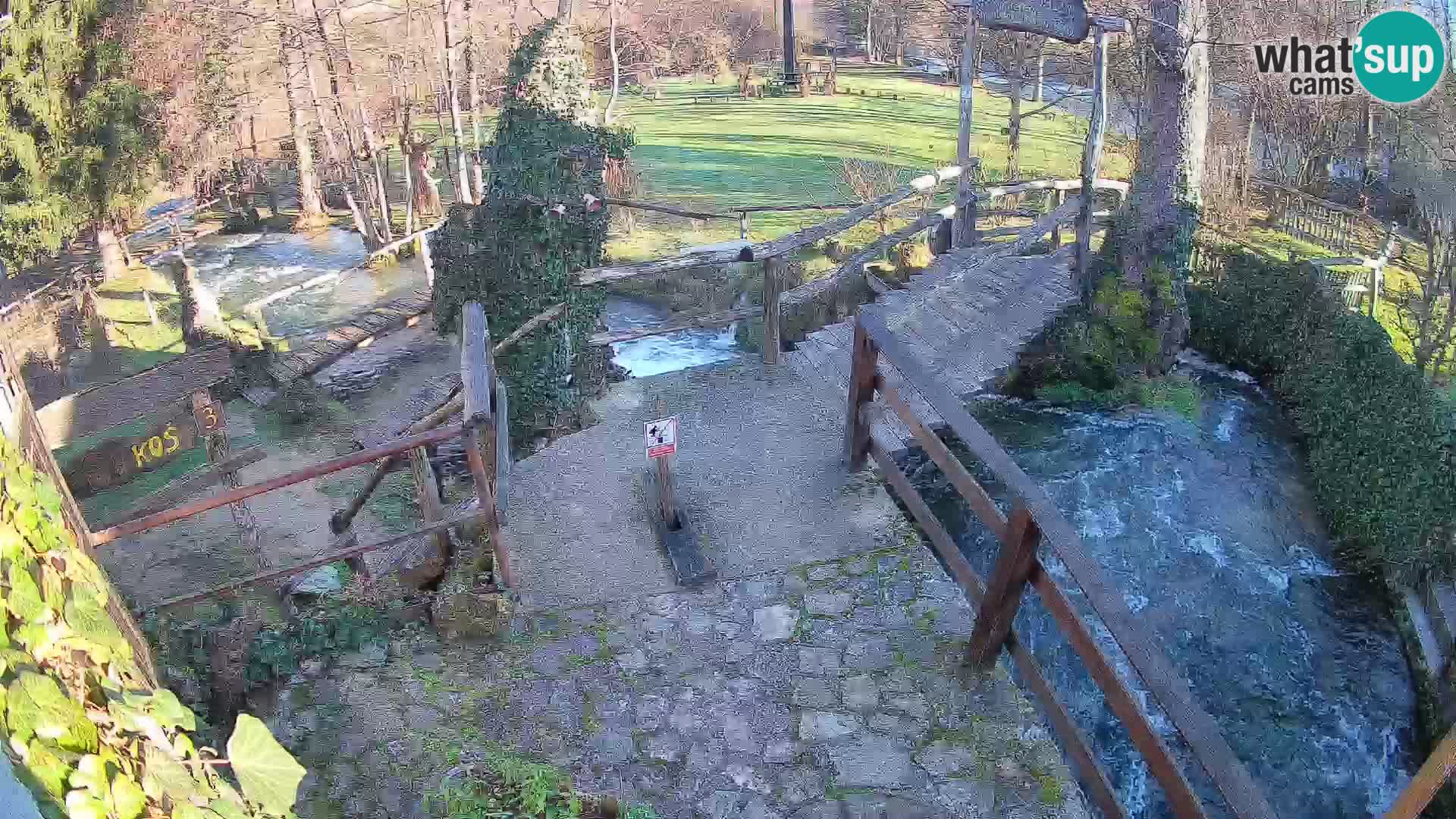 Seen auf dem Fluss Slunjčica in Rastoke