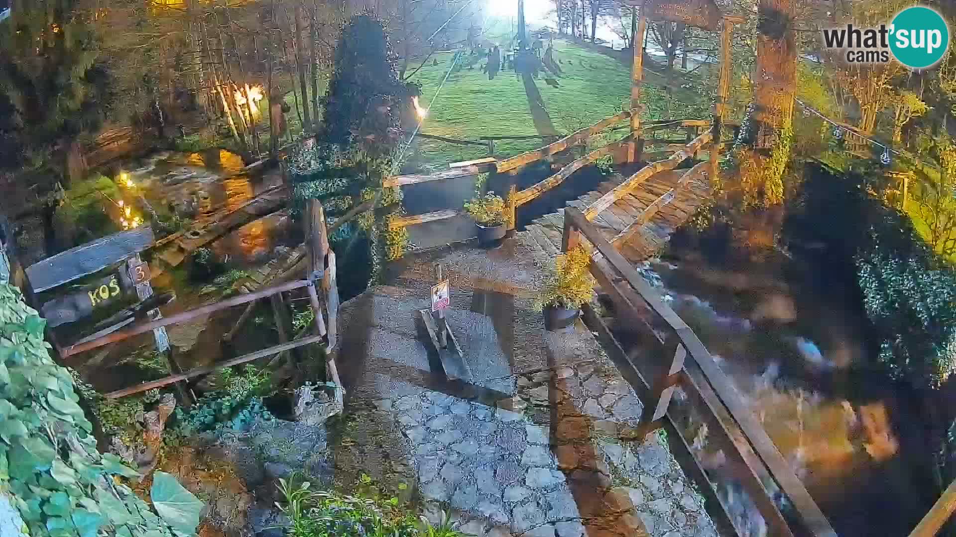 Seen auf dem Fluss Slunjčica in Rastoke