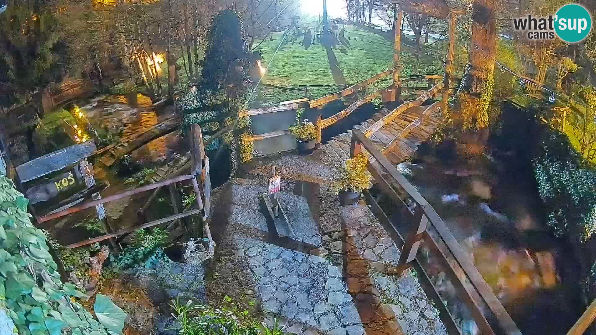 Seen auf dem Fluss Slunjčica in Rastoke