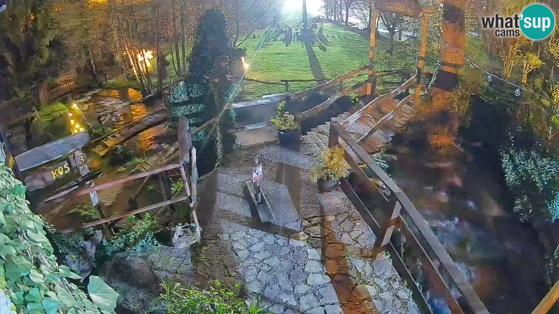 Seen auf dem Fluss Slunjčica in Rastoke