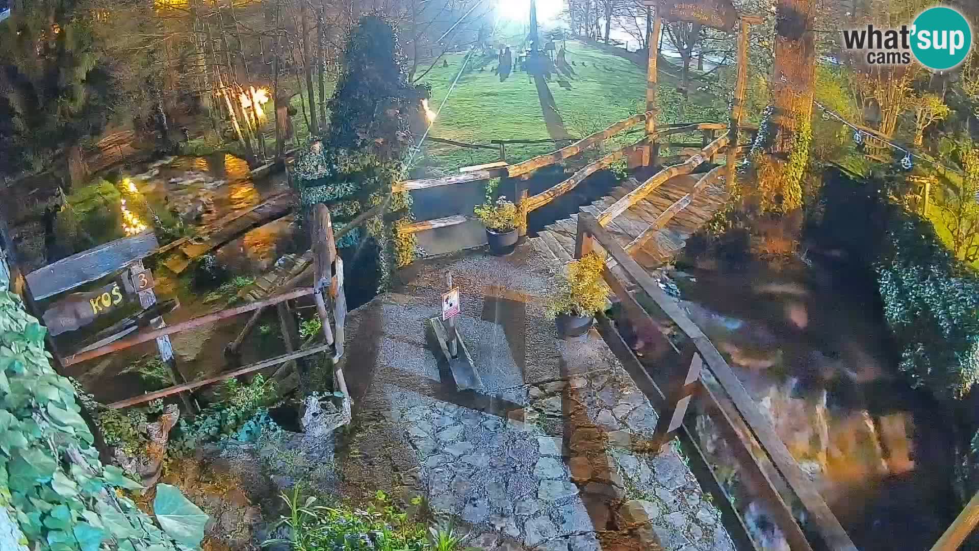 Seen auf dem Fluss Slunjčica in Rastoke