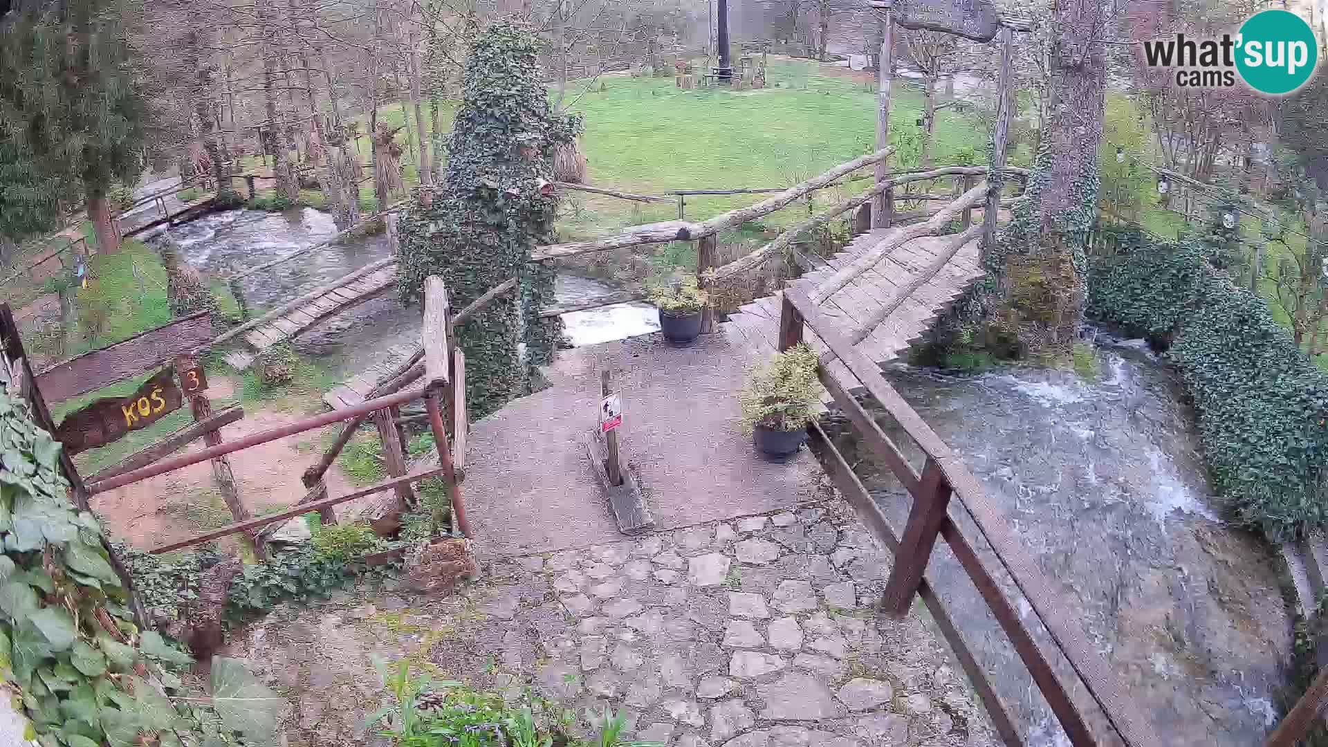 Seen auf dem Fluss Slunjčica in Rastoke