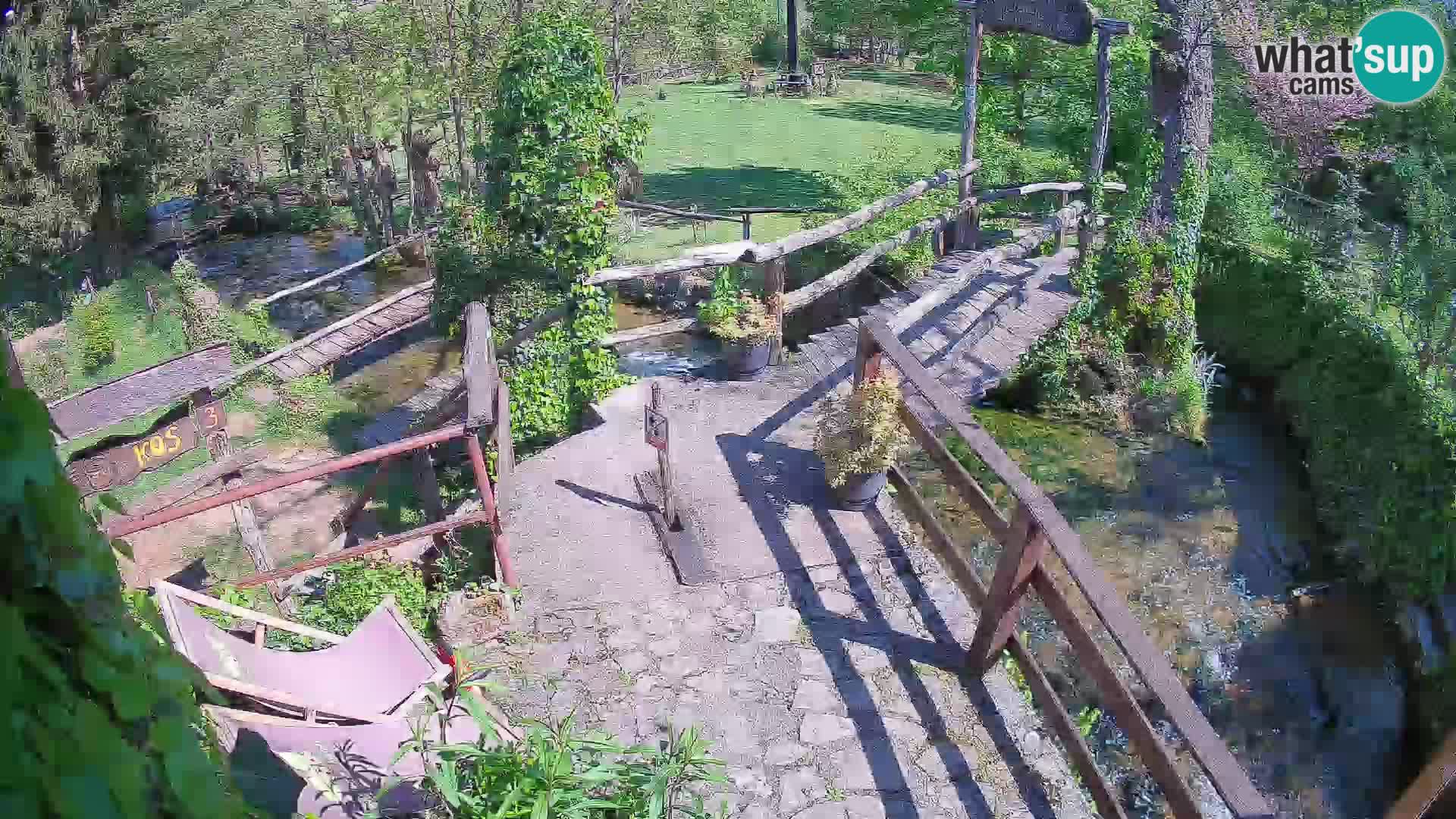 Seen auf dem Fluss Slunjčica in Rastoke