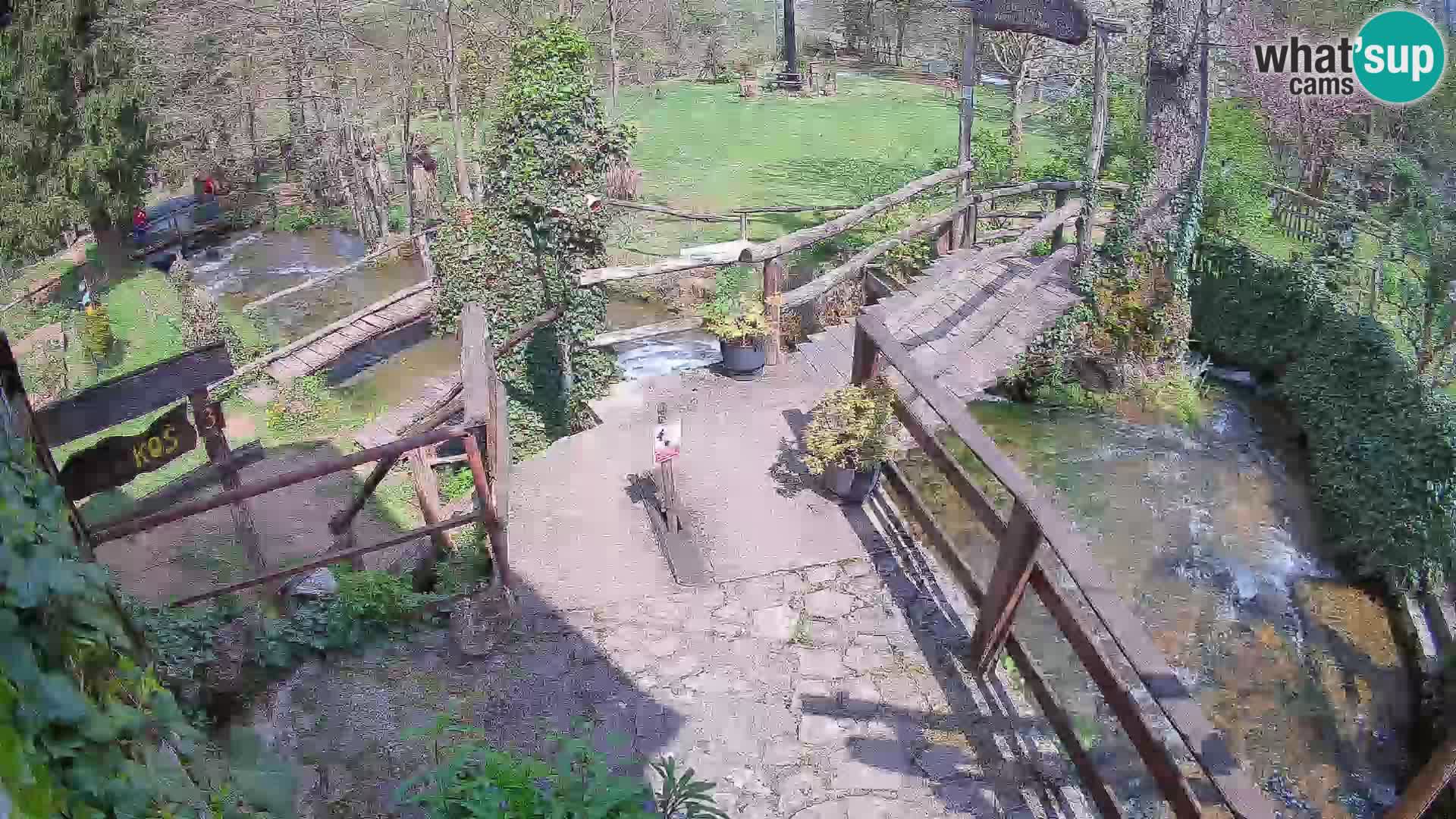 Seen auf dem Fluss Slunjčica in Rastoke