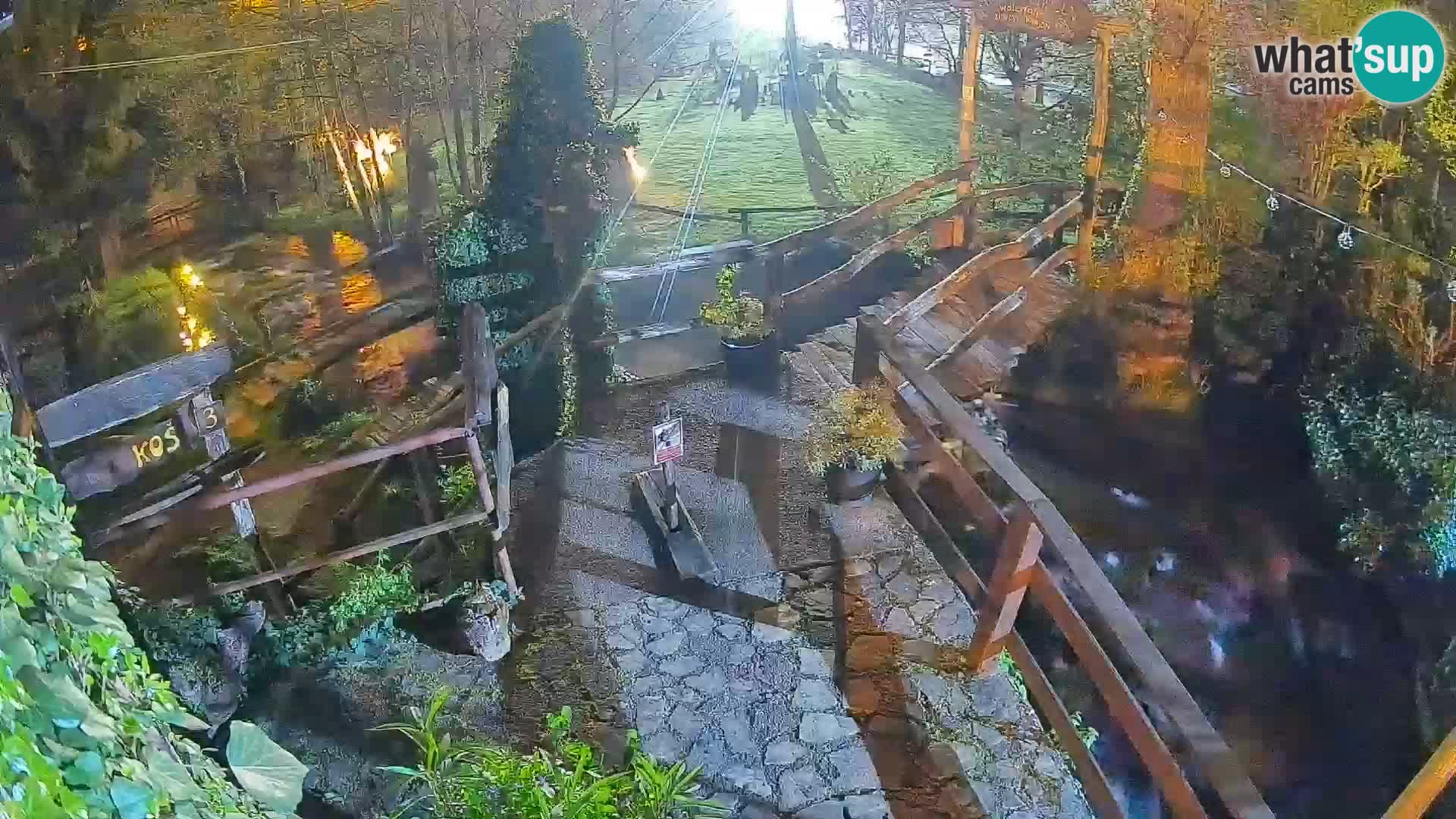 lagos en el río Slunjčica en Rastoke