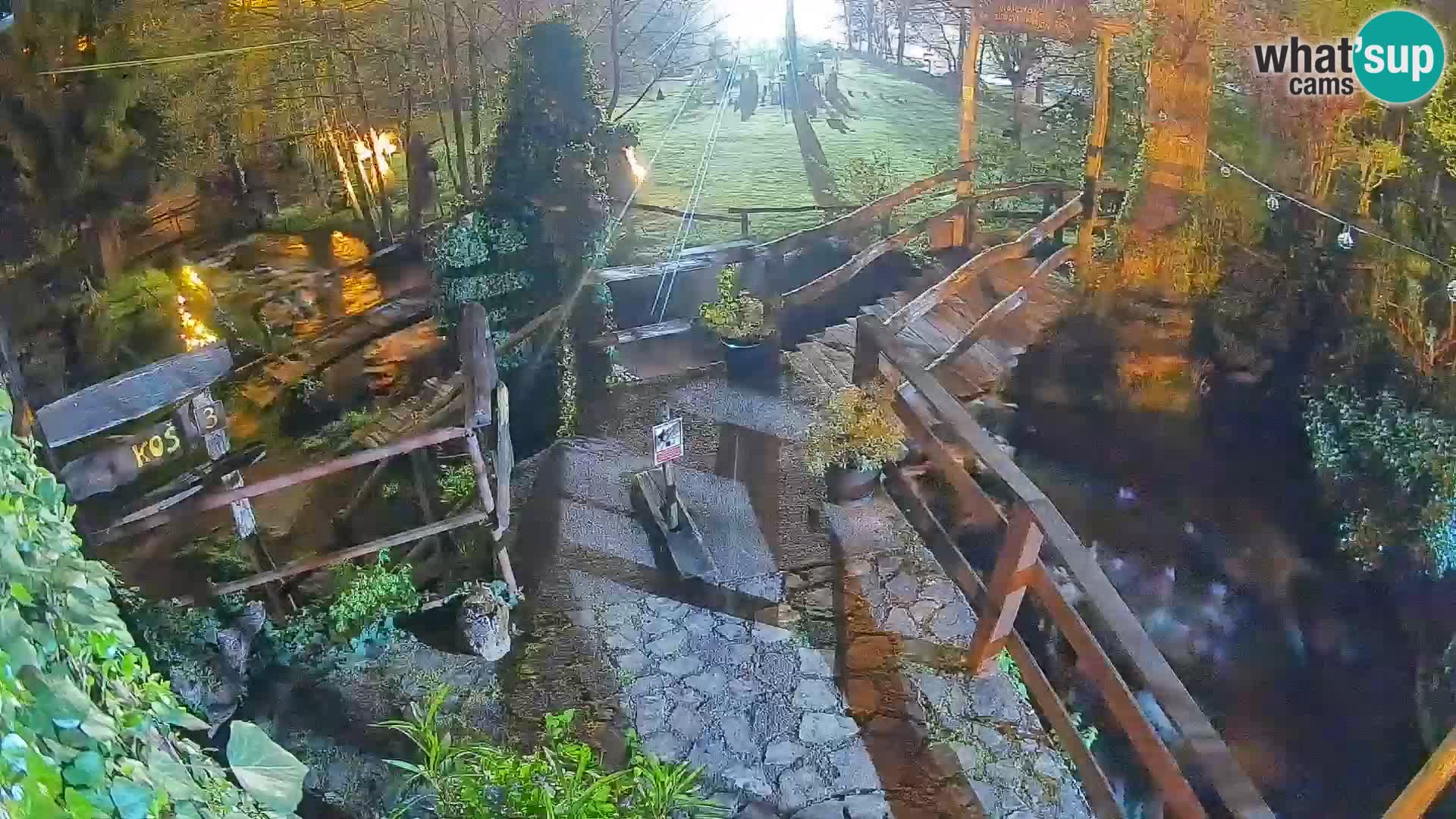 lagos en el río Slunjčica en Rastoke