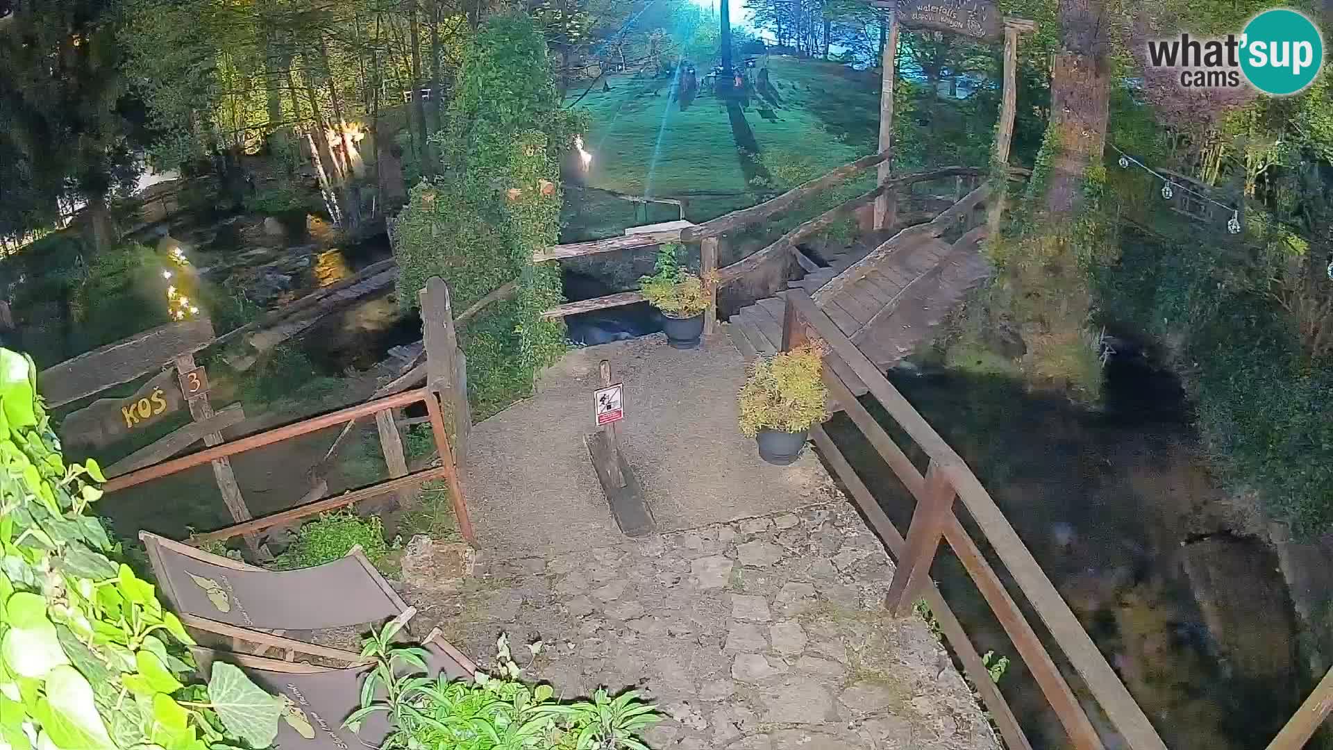 Seen auf dem Fluss Slunjčica in Rastoke