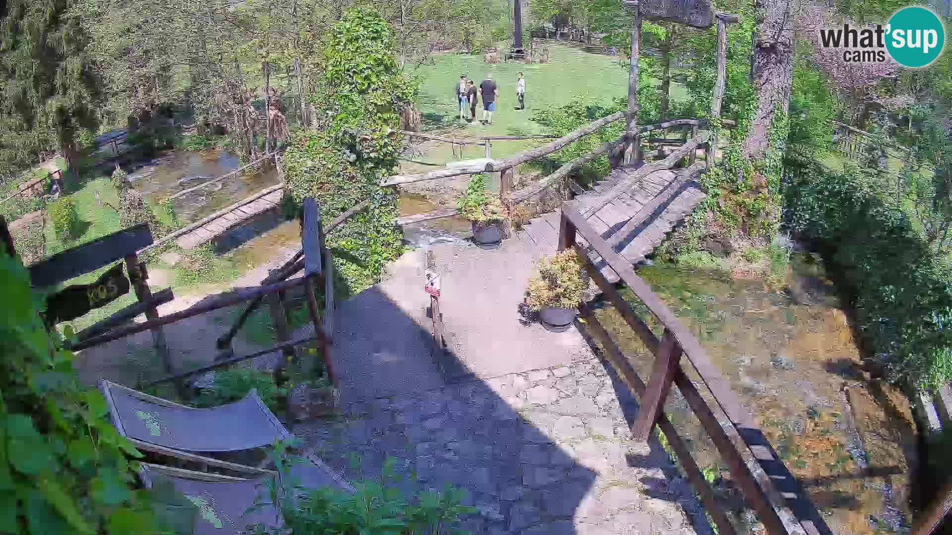 Seen auf dem Fluss Slunjčica in Rastoke