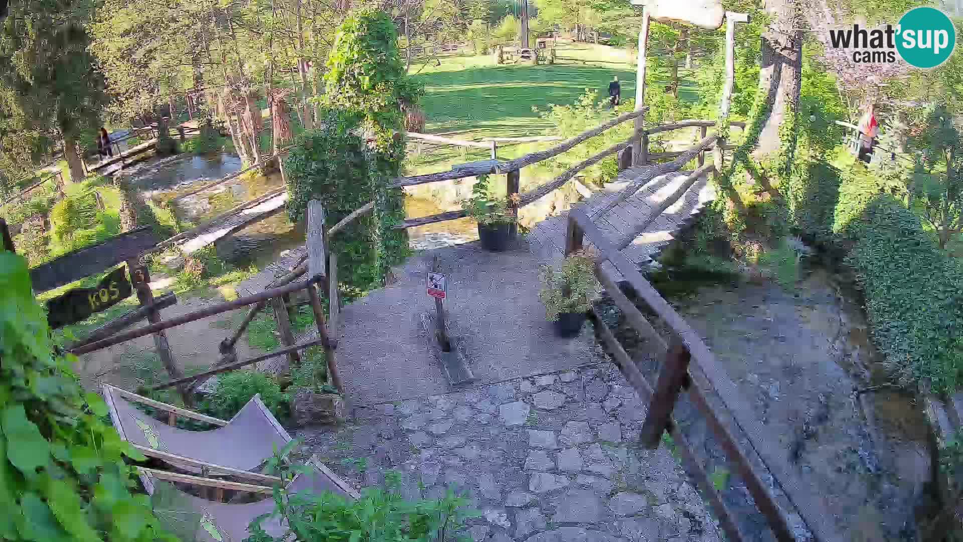 Seen auf dem Fluss Slunjčica in Rastoke