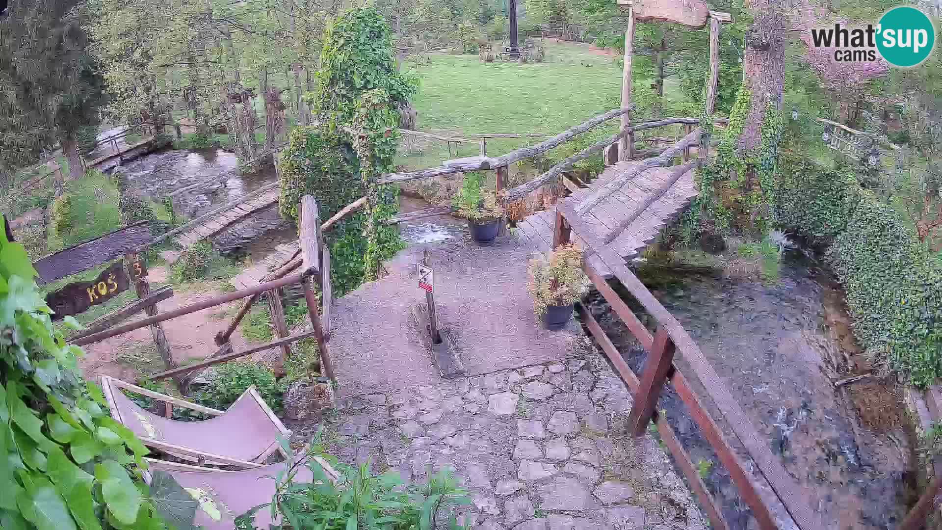 Seen auf dem Fluss Slunjčica in Rastoke