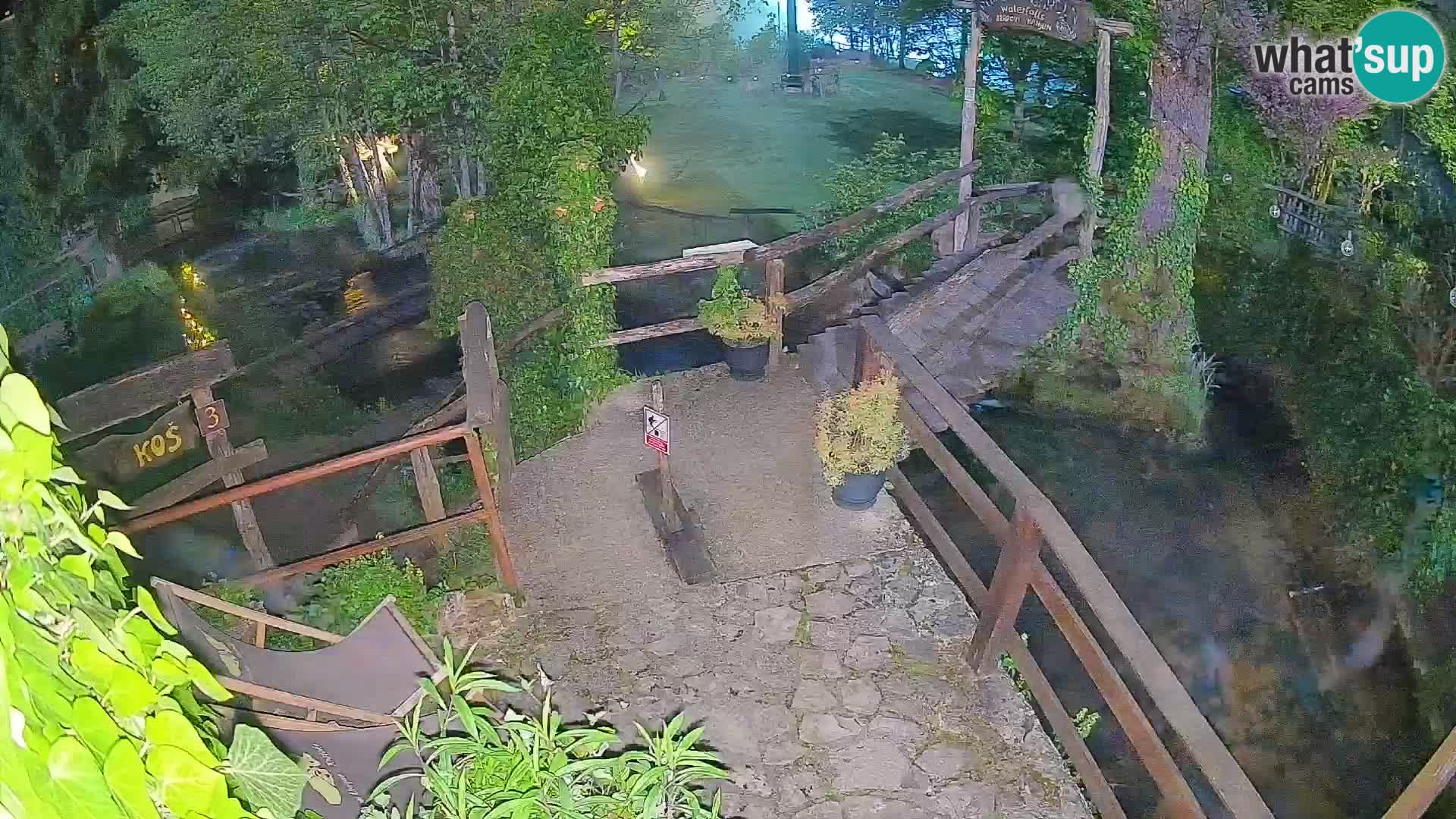 Seen auf dem Fluss Slunjčica in Rastoke