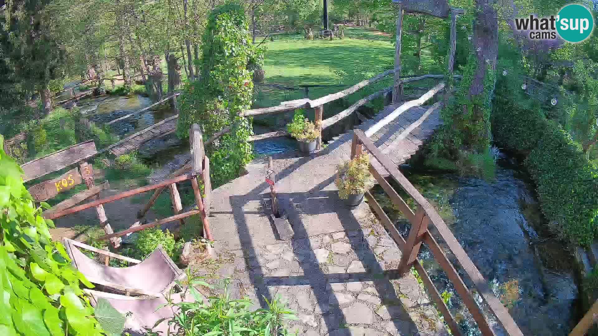 lagos en el río Slunjčica en Rastoke