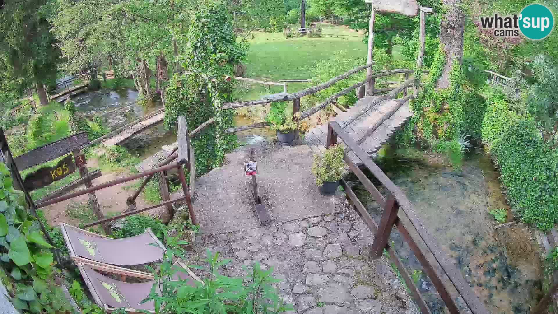 lagos en el río Slunjčica en Rastoke