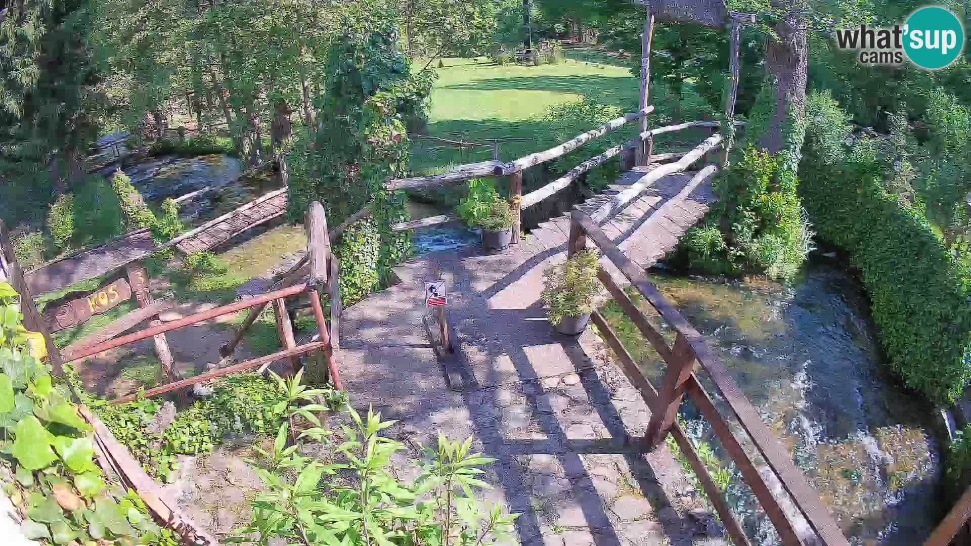Seen auf dem Fluss Slunjčica in Rastoke