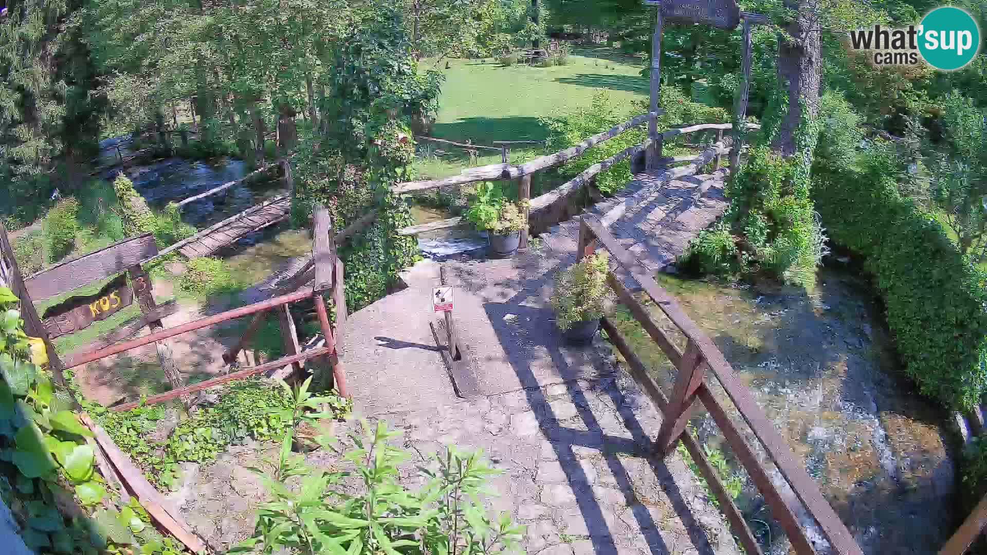 Seen auf dem Fluss Slunjčica in Rastoke
