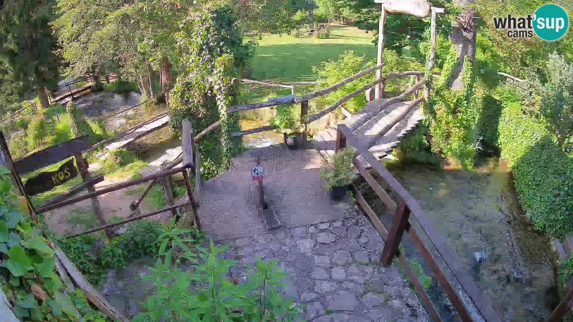 Seen auf dem Fluss Slunjčica in Rastoke