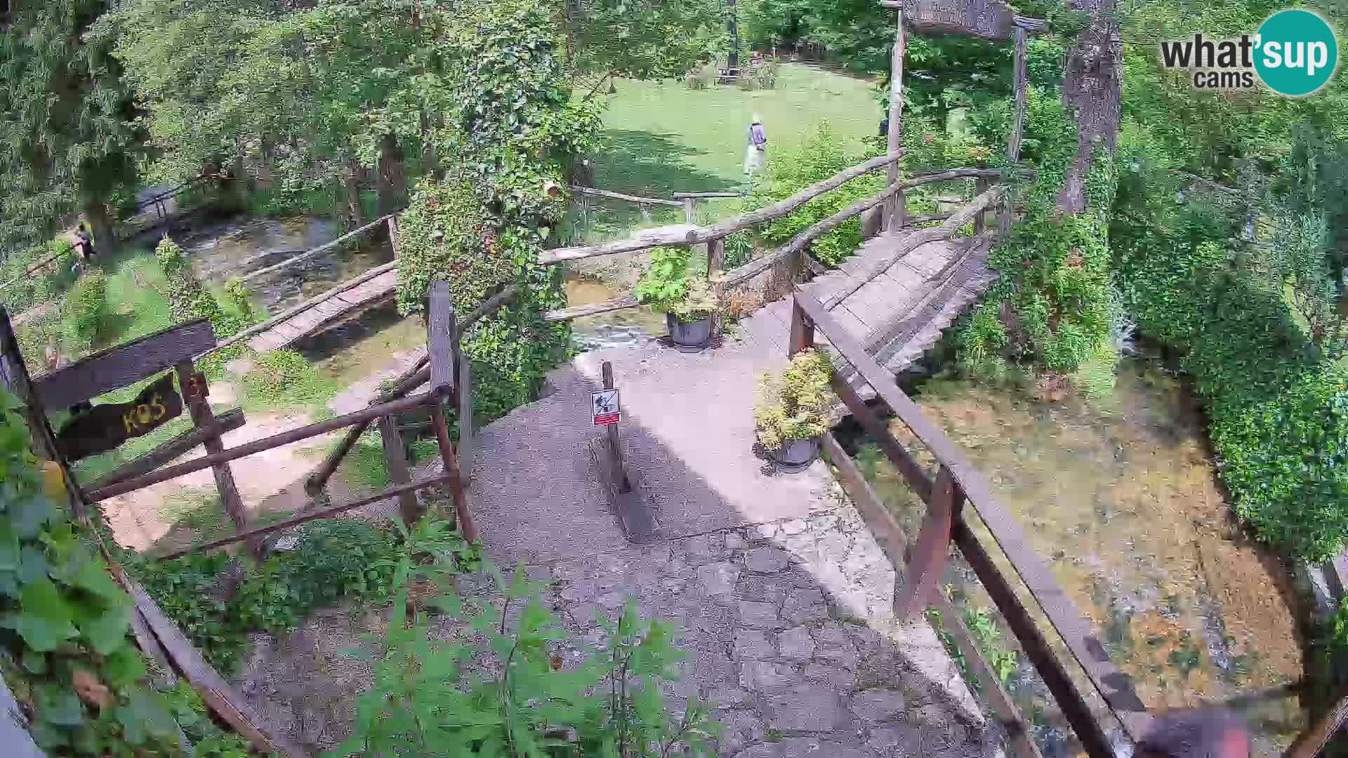 Seen auf dem Fluss Slunjčica in Rastoke