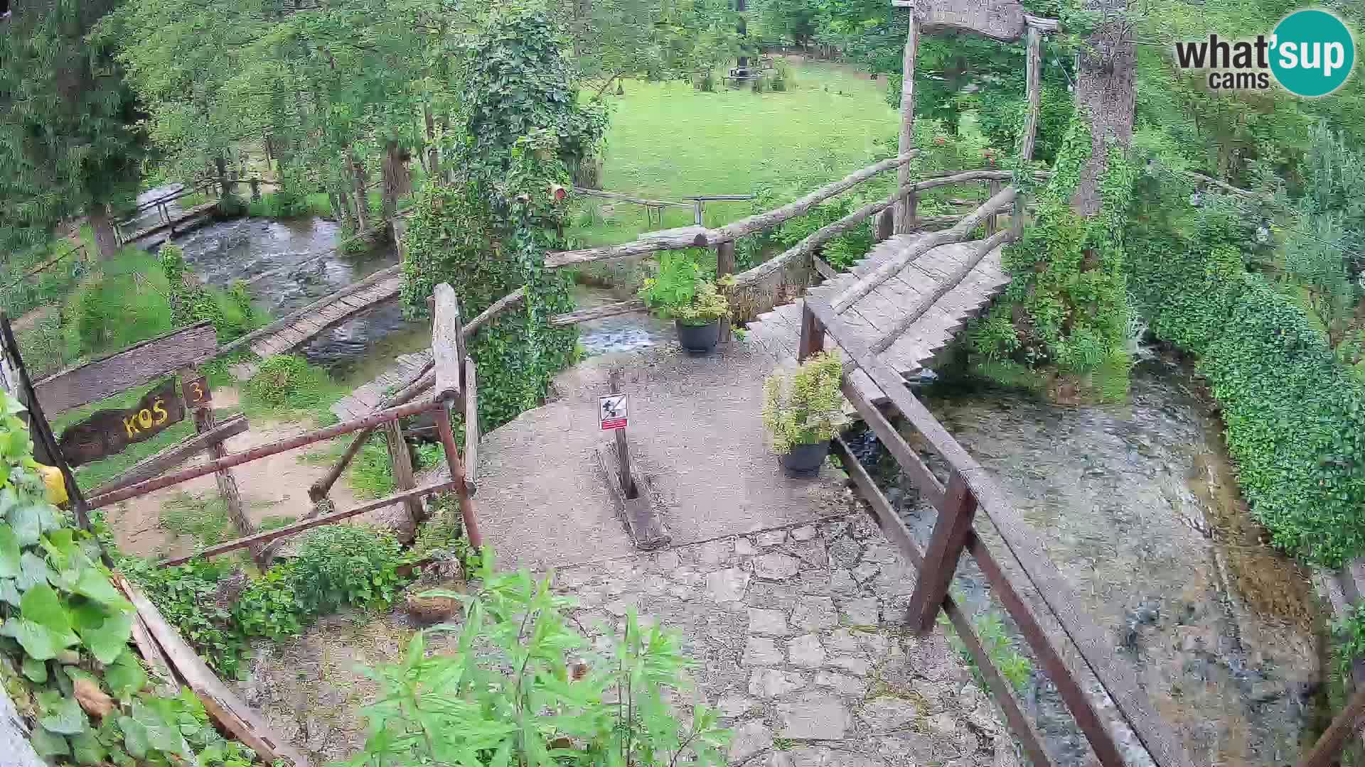 Seen auf dem Fluss Slunjčica in Rastoke