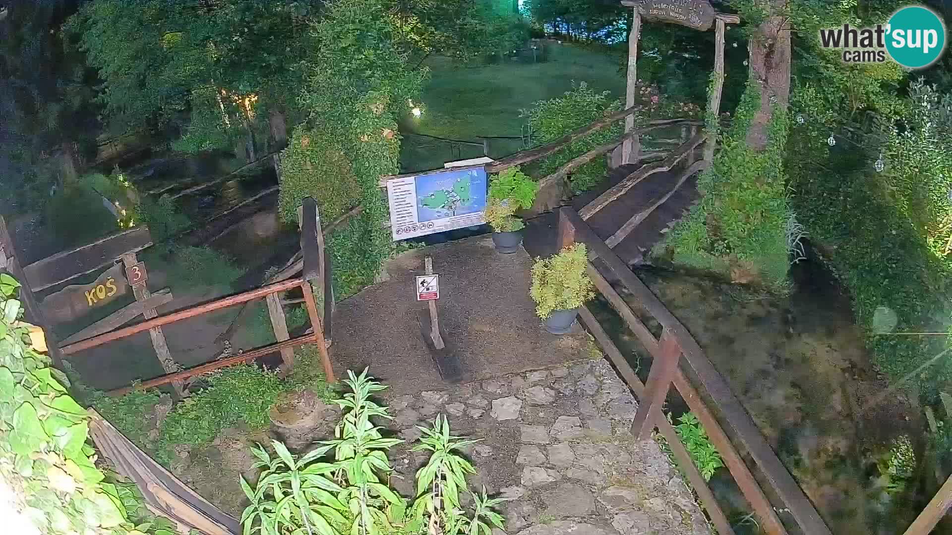 Seen auf dem Fluss Slunjčica in Rastoke
