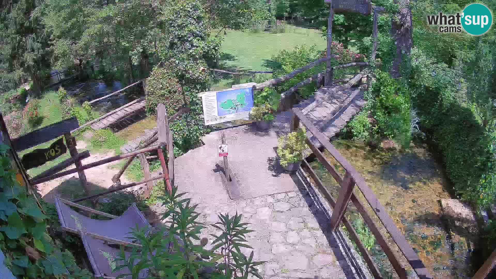 Seen auf dem Fluss Slunjčica in Rastoke