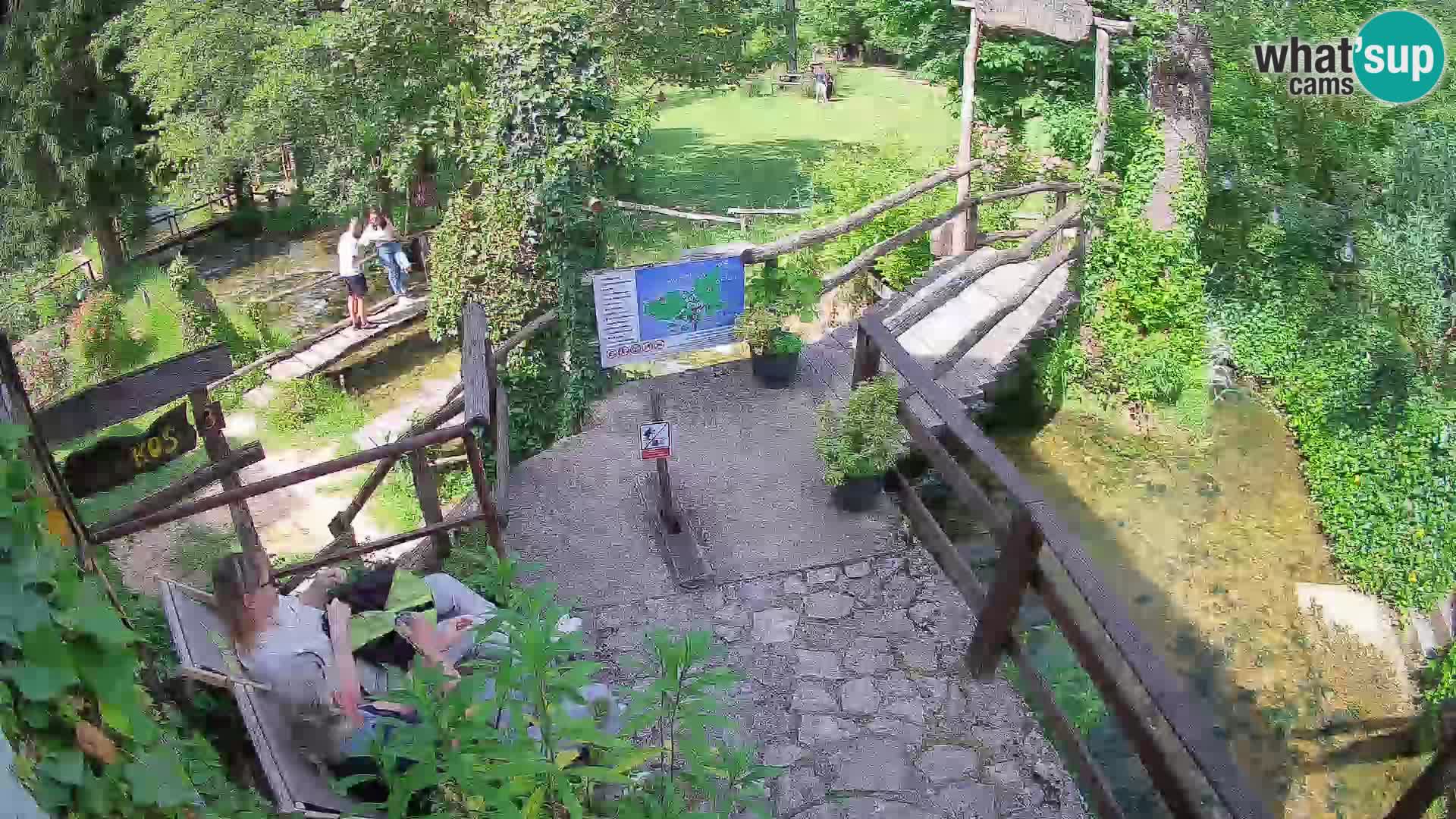 Seen auf dem Fluss Slunjčica in Rastoke