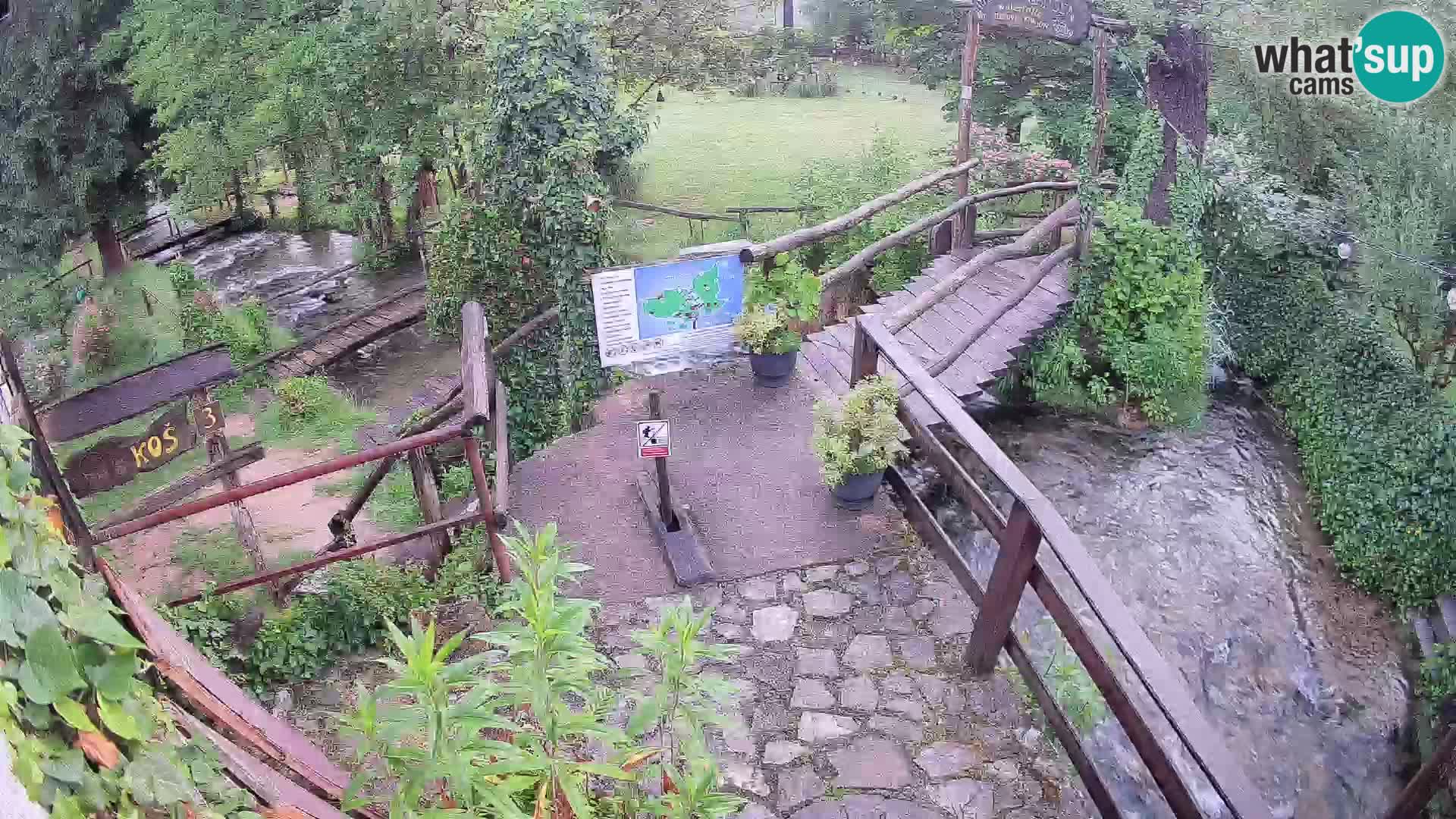 lagos en el río Slunjčica en Rastoke