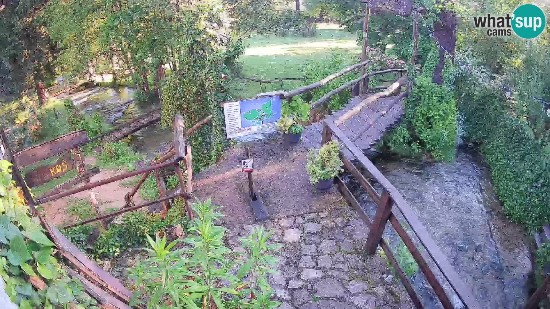 Jezera na reki Slunjčica v Rastokah