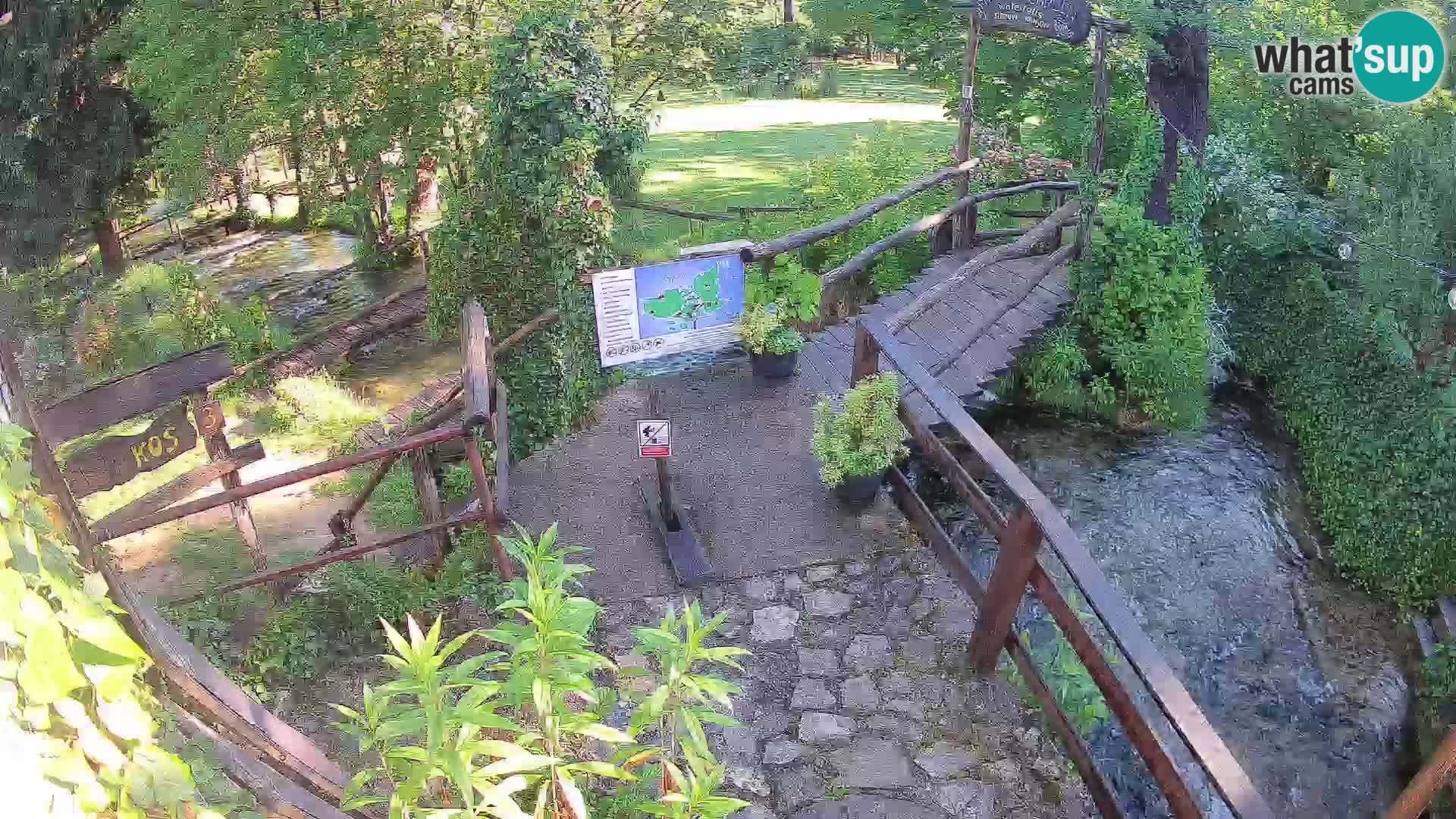 lagos en el río Slunjčica en Rastoke