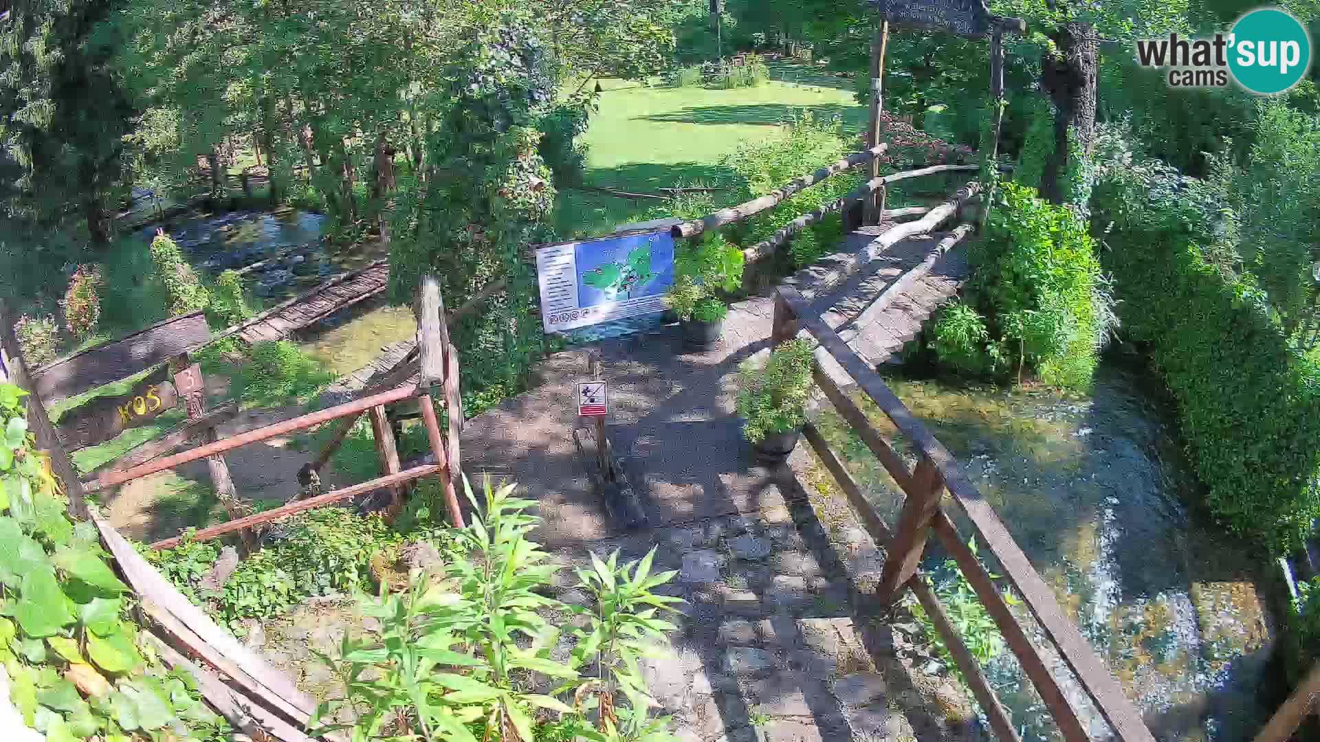 Seen auf dem Fluss Slunjčica in Rastoke