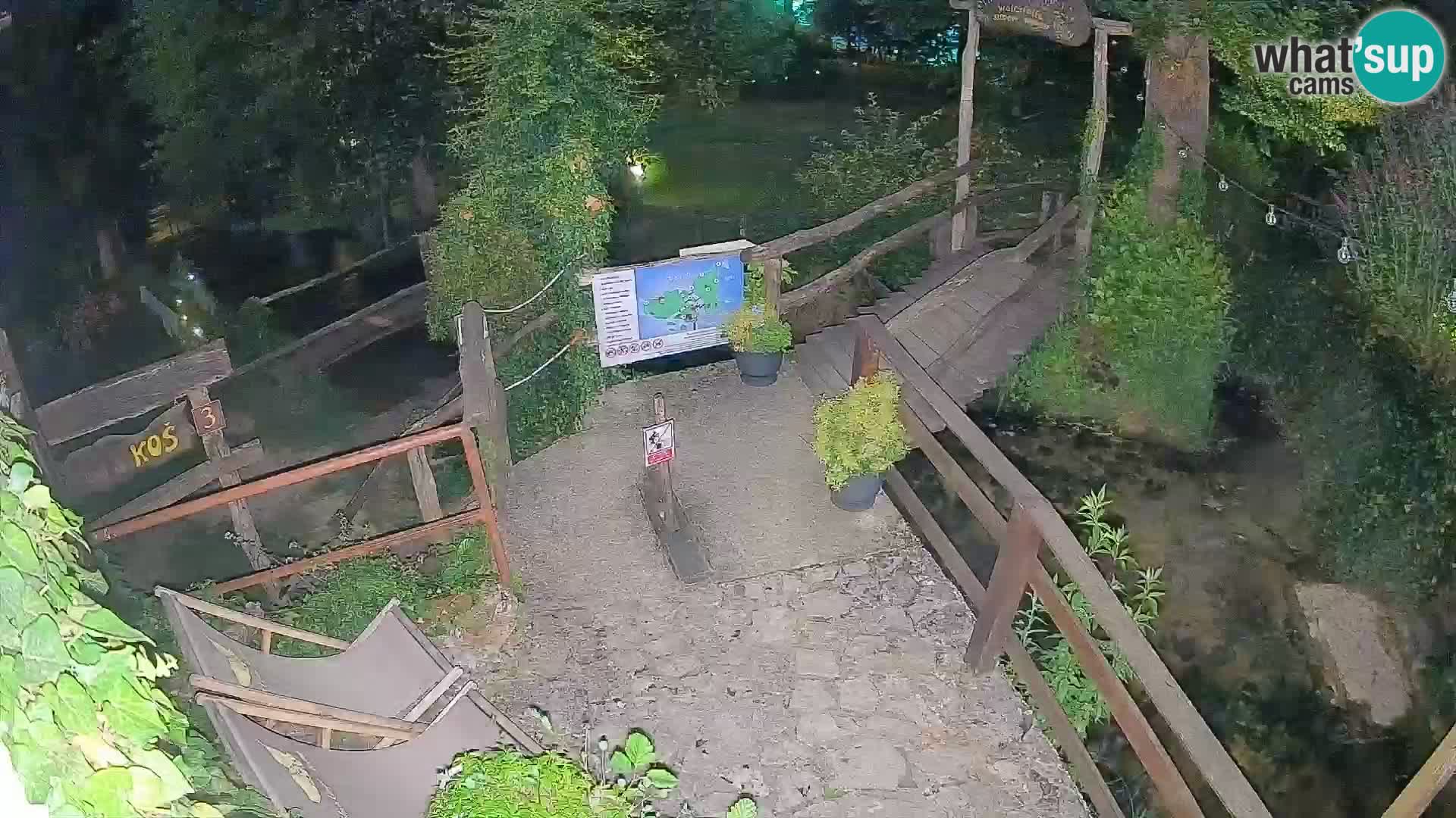 Seen auf dem Fluss Slunjčica in Rastoke