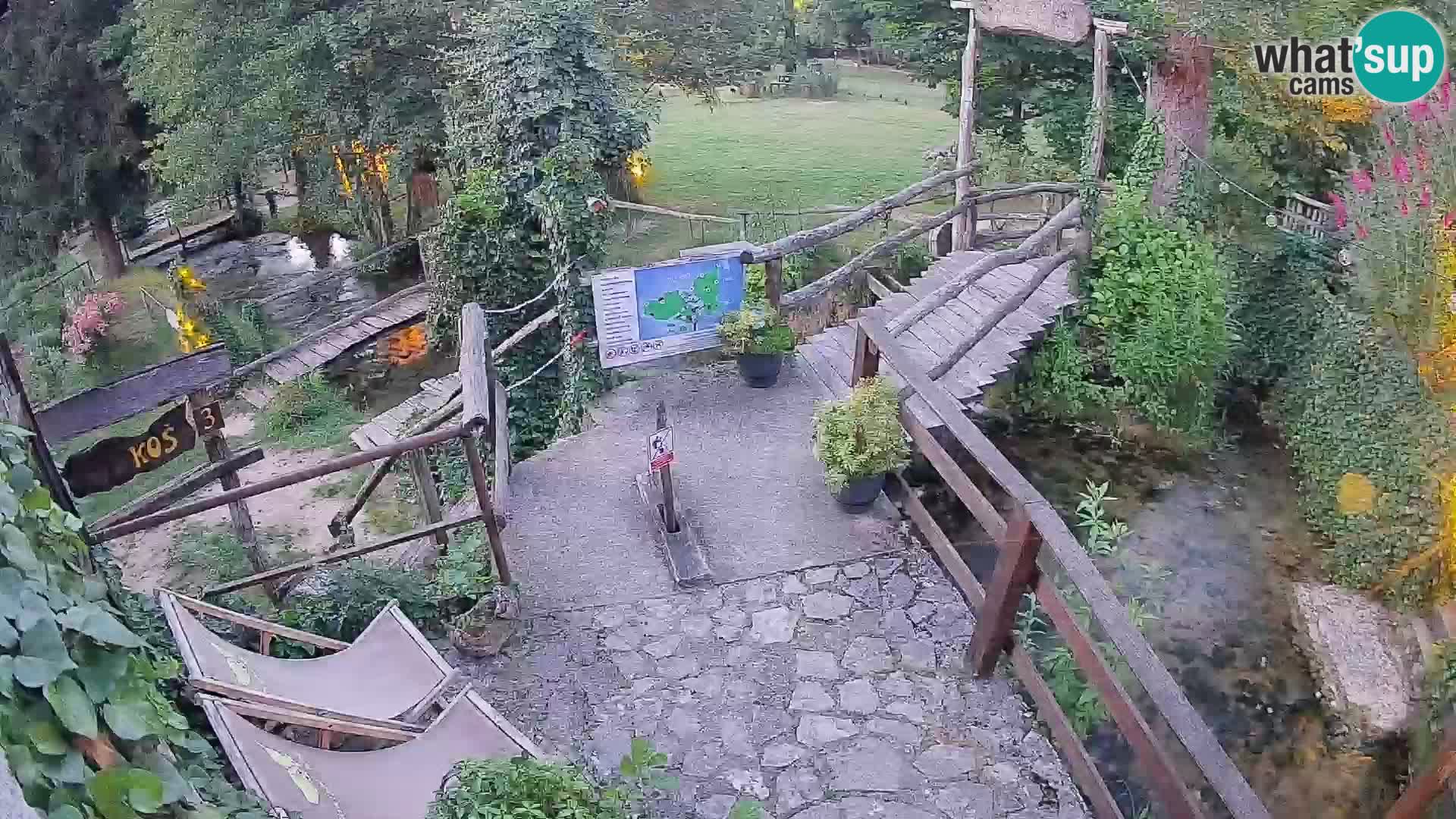 Seen auf dem Fluss Slunjčica in Rastoke