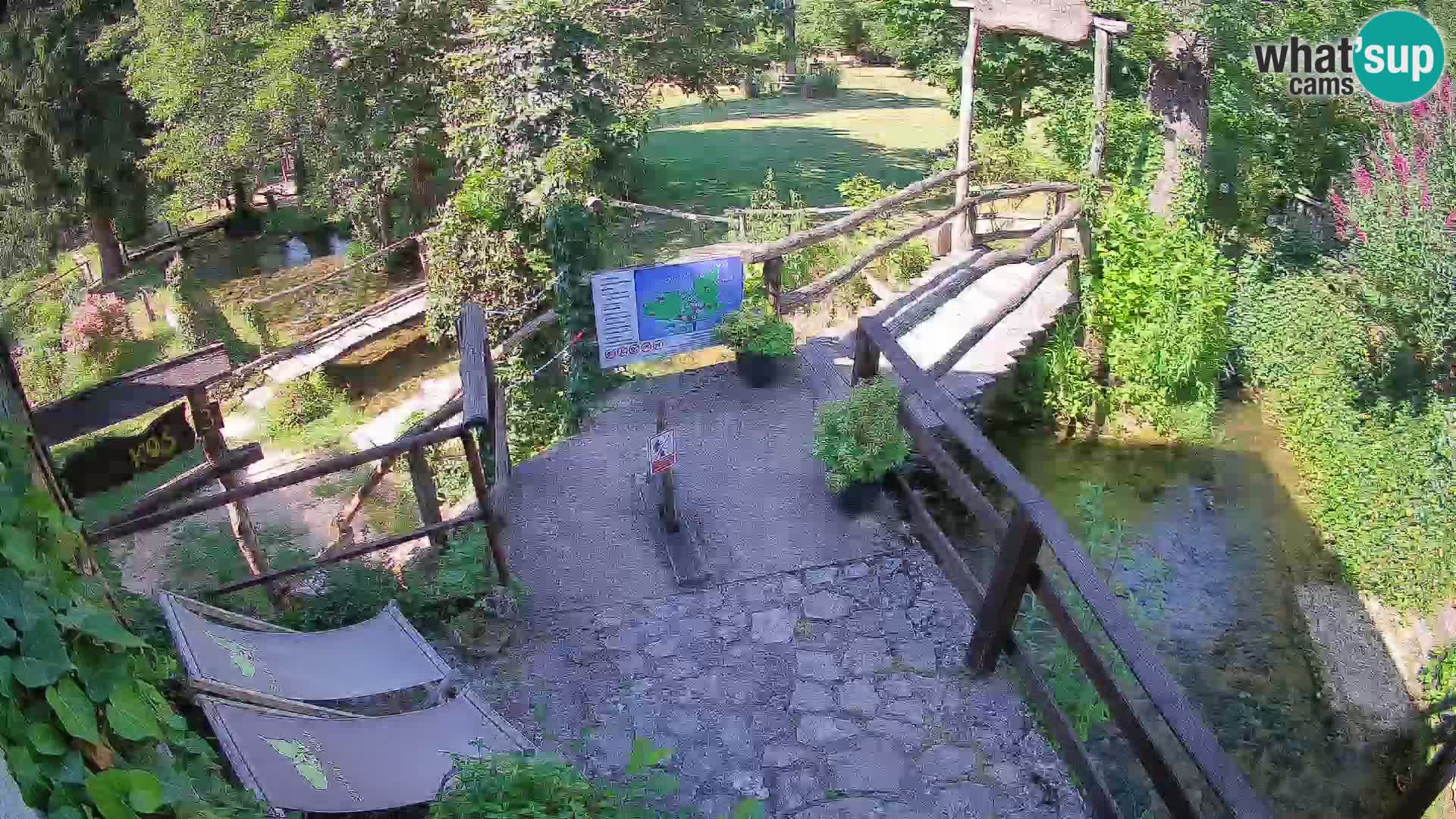 Seen auf dem Fluss Slunjčica in Rastoke