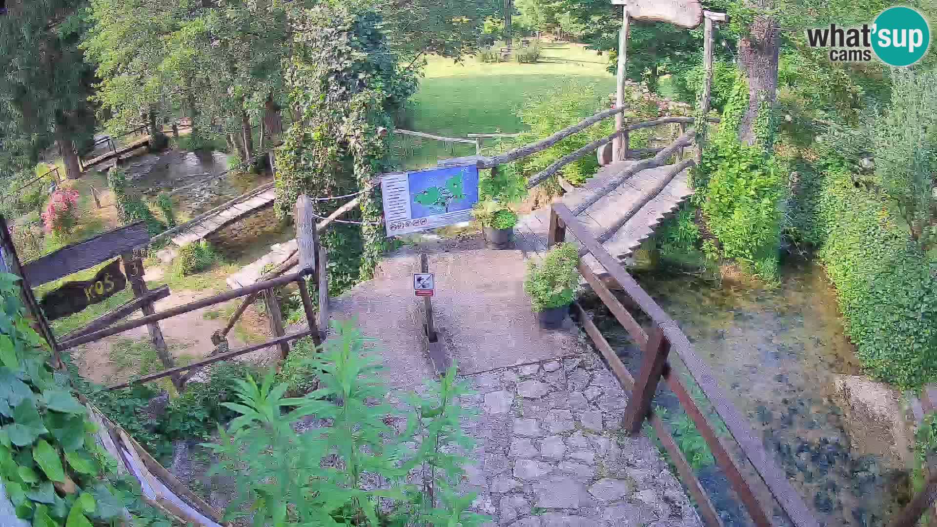 Seen auf dem Fluss Slunjčica in Rastoke