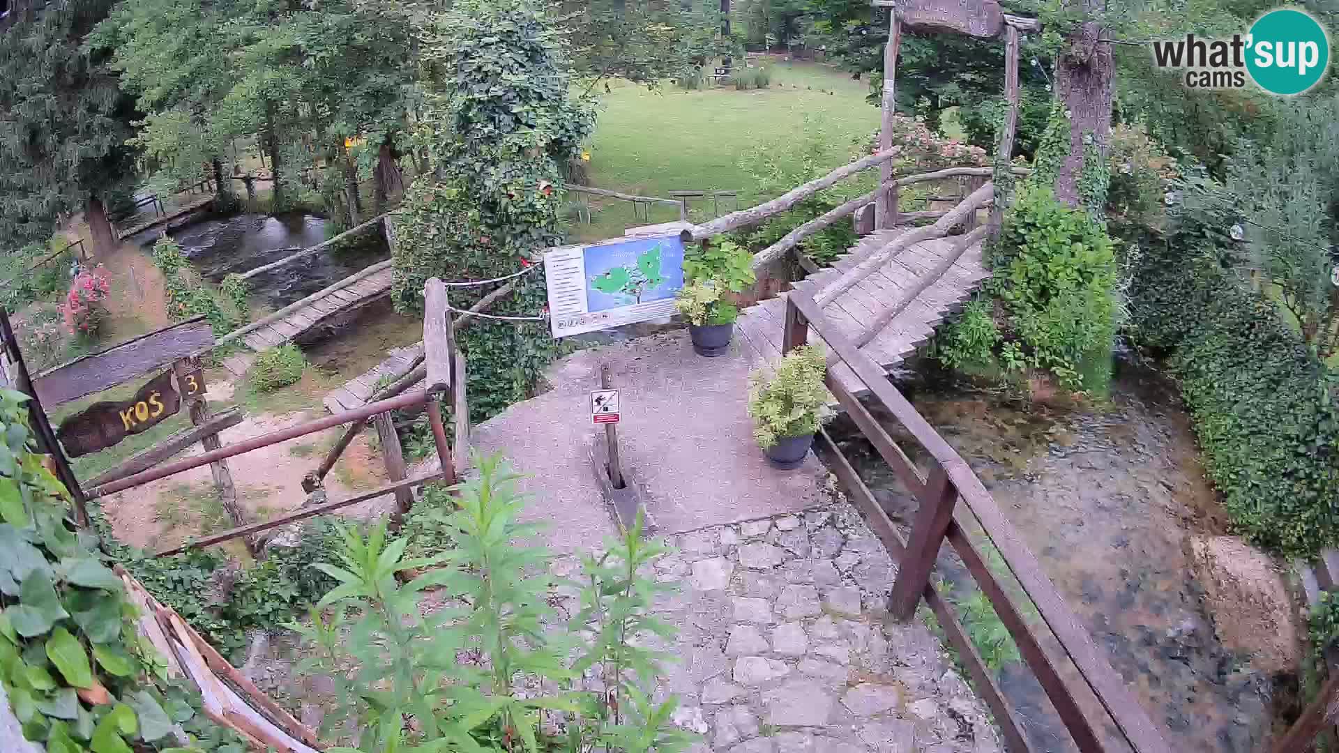 Jezera na reki Slunjčica v Rastokah