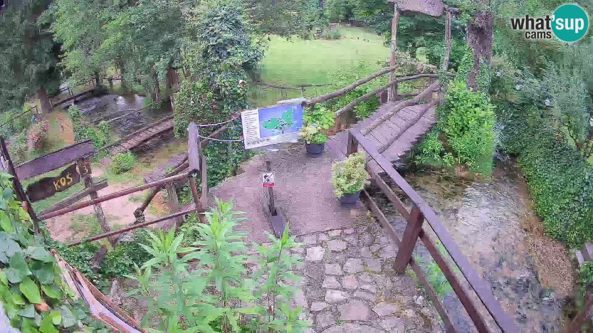 Seen auf dem Fluss Slunjčica in Rastoke