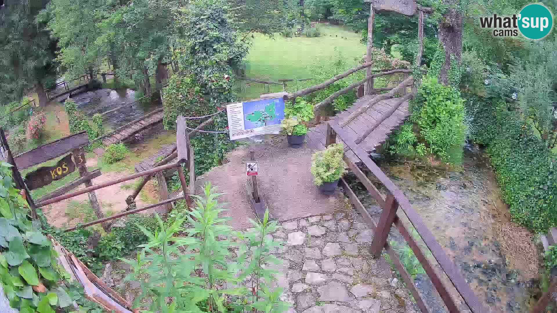 Seen auf dem Fluss Slunjčica in Rastoke