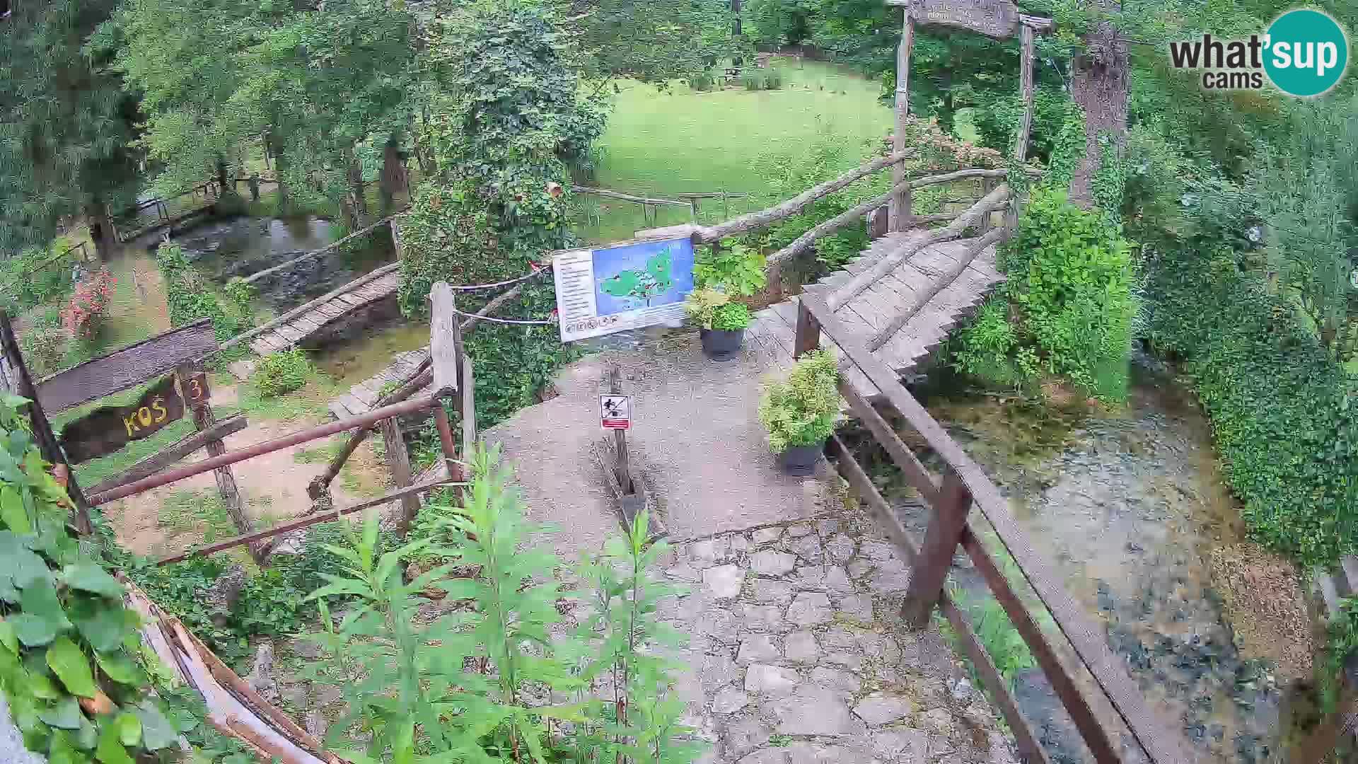 lagos en el río Slunjčica en Rastoke