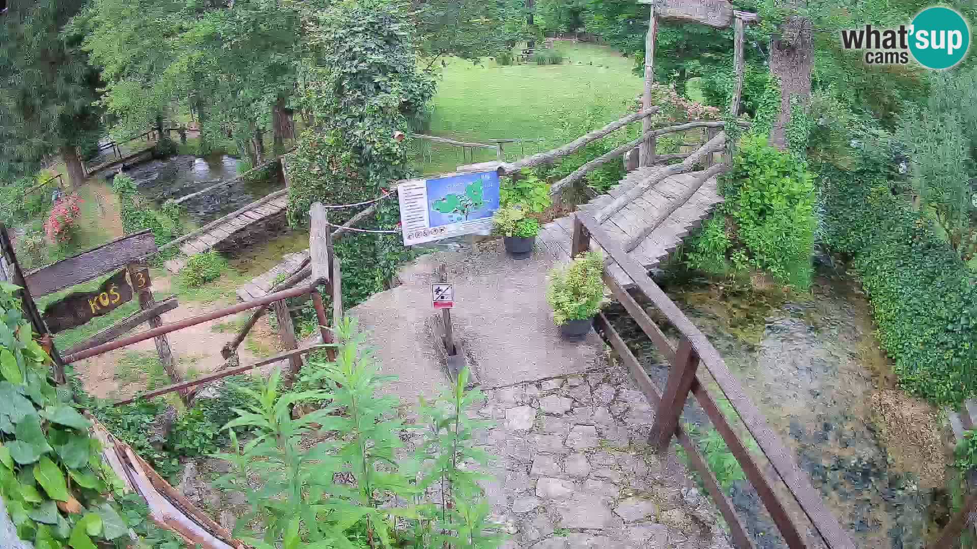 lagos en el río Slunjčica en Rastoke