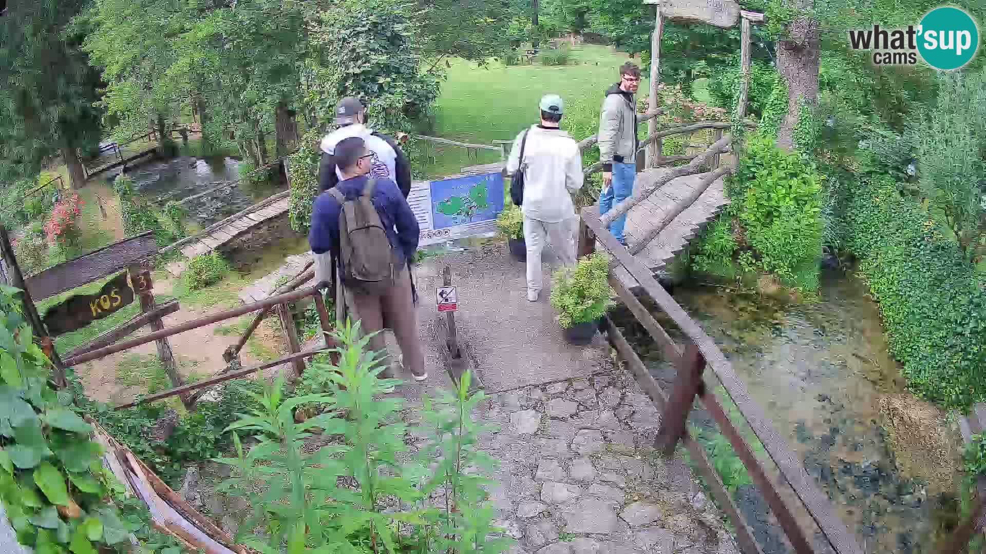 lagos en el río Slunjčica en Rastoke